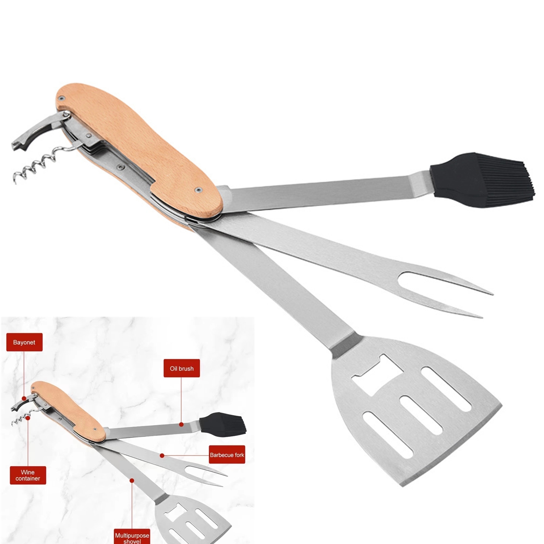 5-in-1 BBQ Grilling Tool 2