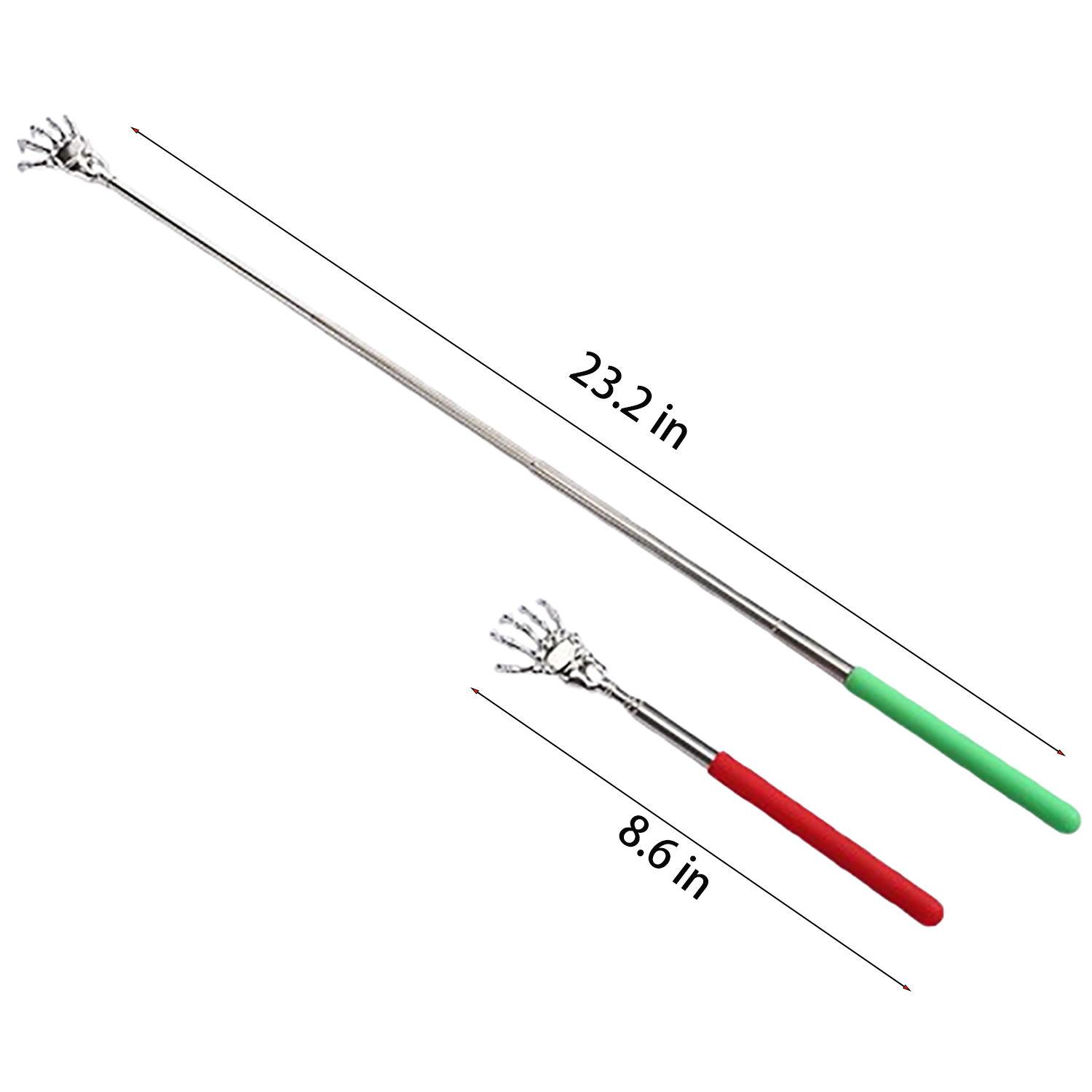 Stainless Steel Retractable Hand Back Scratcher 2