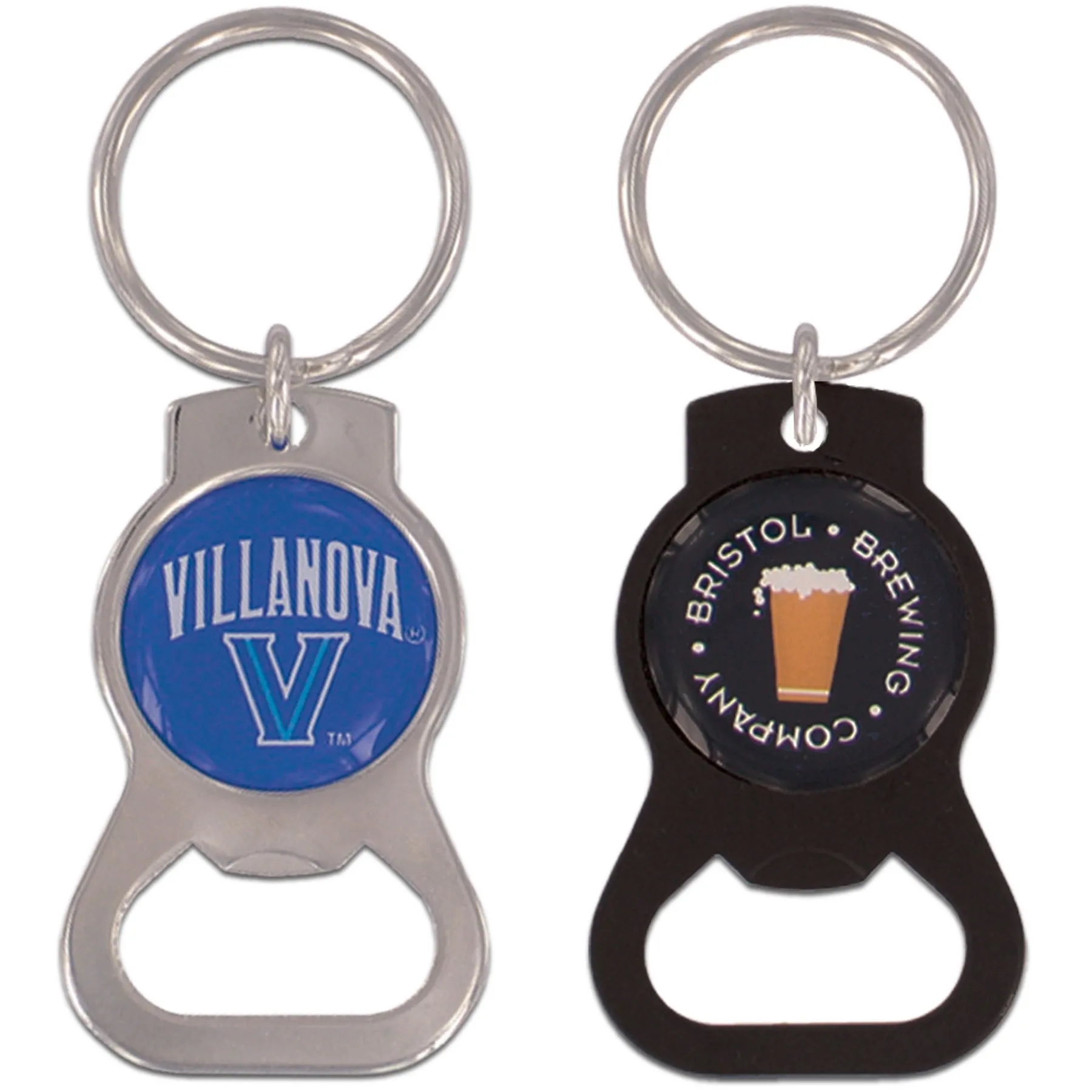 Metal Round Bottle Opener Keychain 4