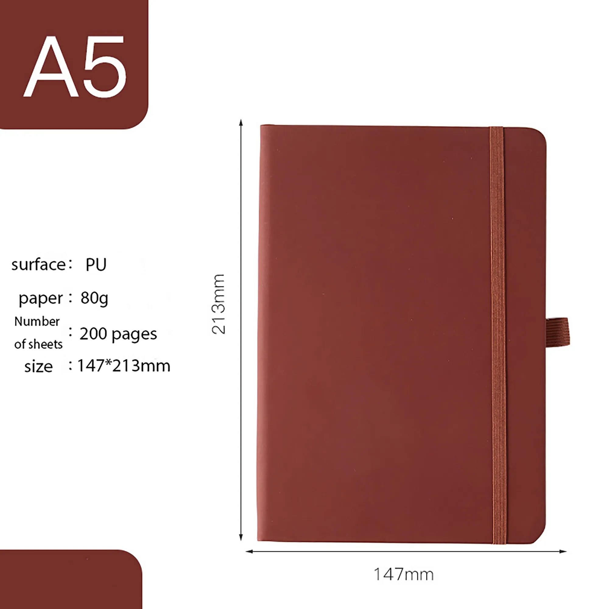 A5 Strap Notebook MOQ 50PCS 13
