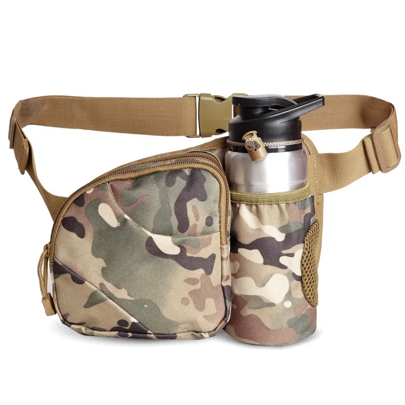Nylon Hiking Waist Bag With Water Bottle Holder 8