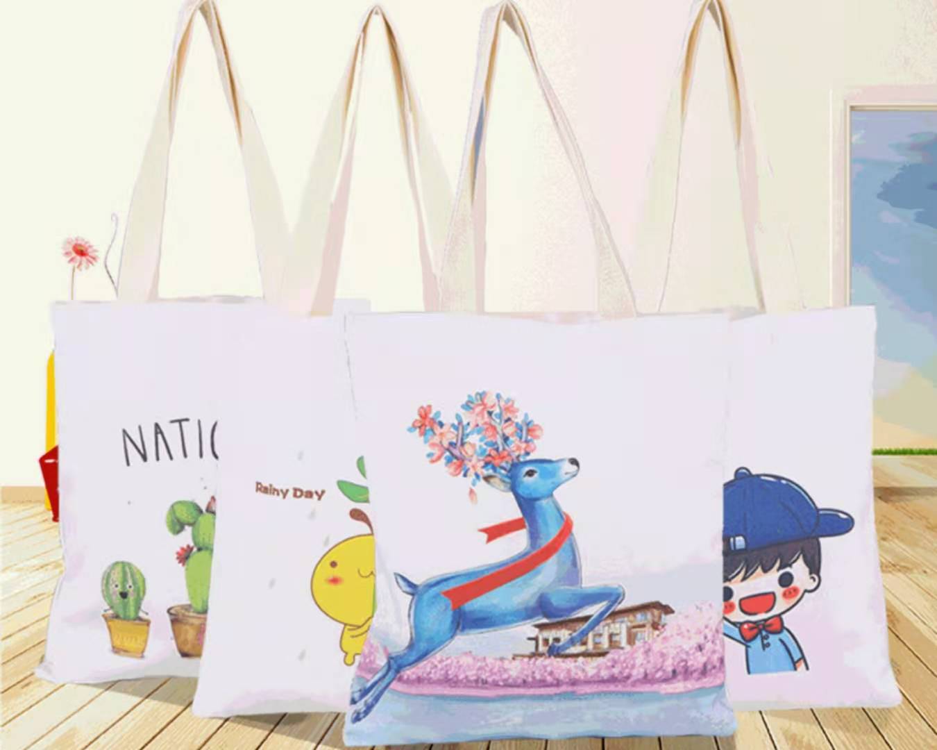 Reusable Cotton Canvas Tote Bags 2