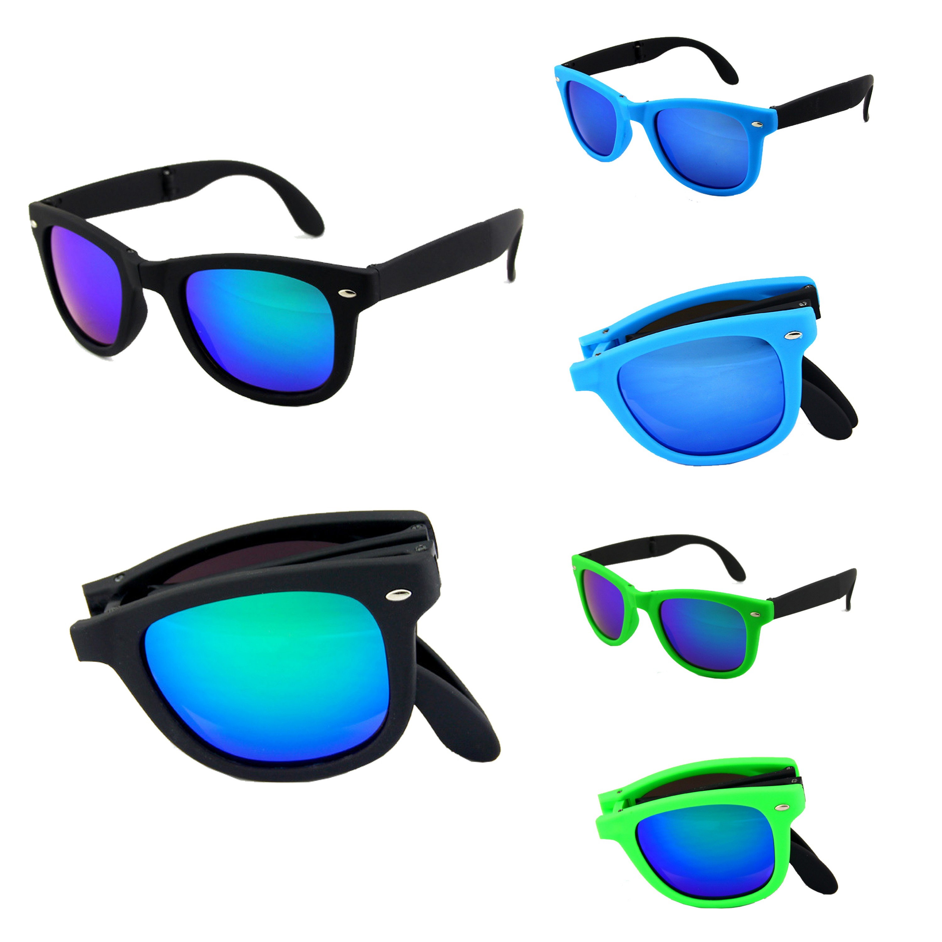 Foldable Colorful Malibu Sunglasses-Ocean 5