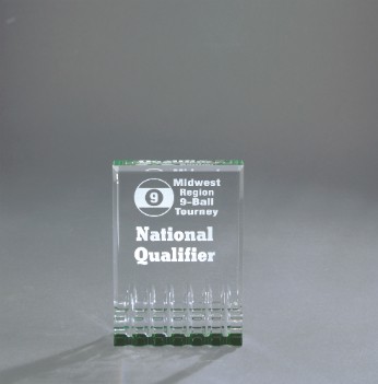 5" Green Mirage Acrylic Award 2