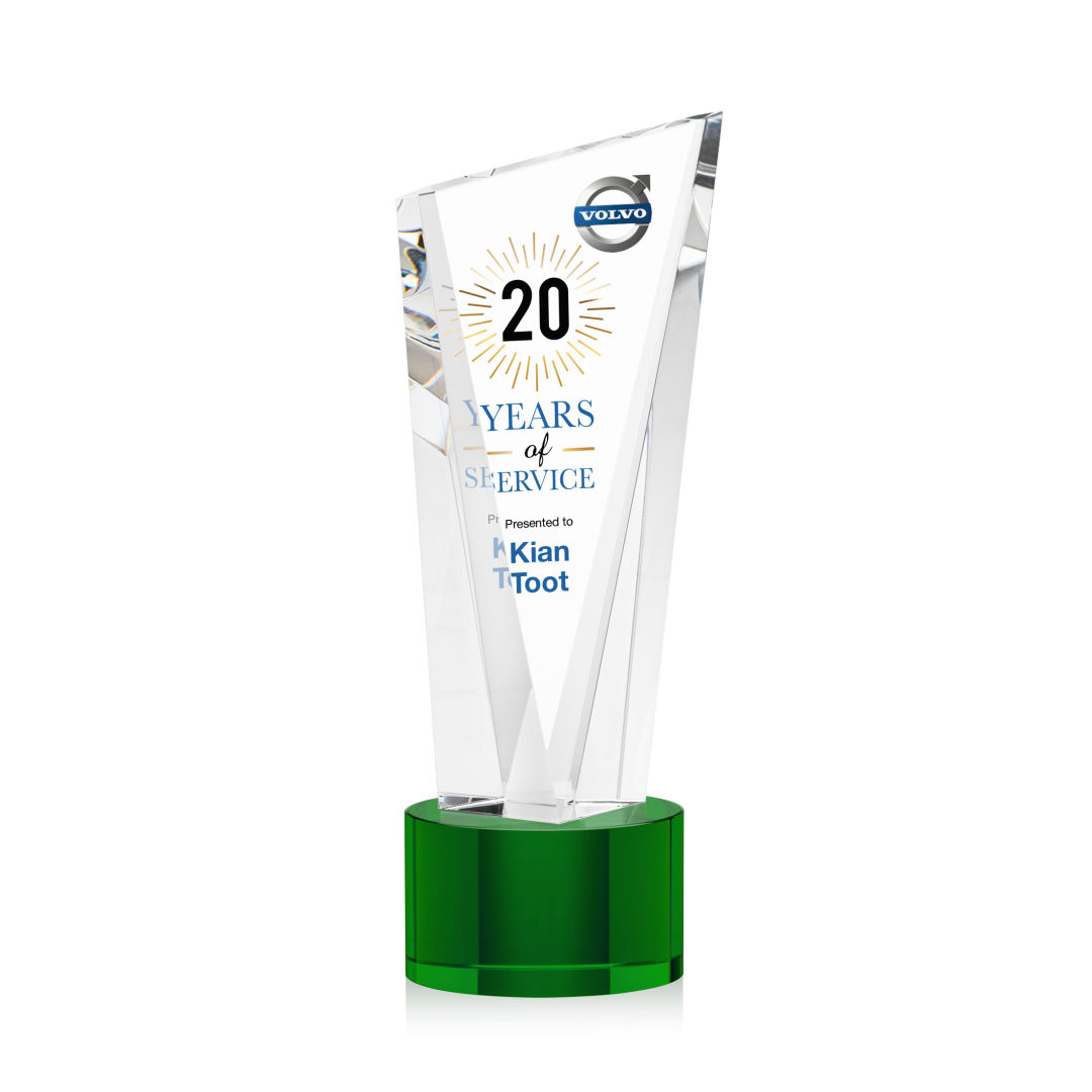 Plymouth VividPrint™ Award on Marvel Base - Green 11
