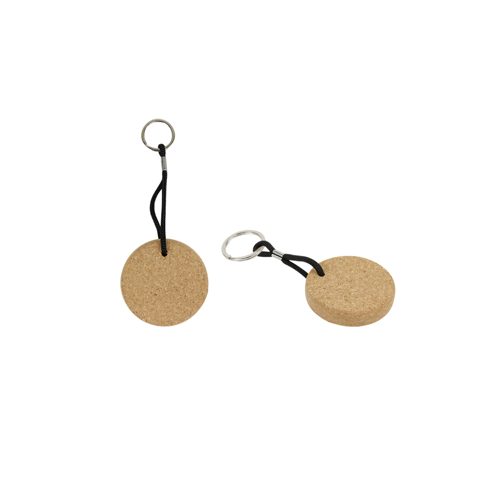 Oval Cork Key Ring 3.5" Length X 1.57" Width X 0.59" Height 2