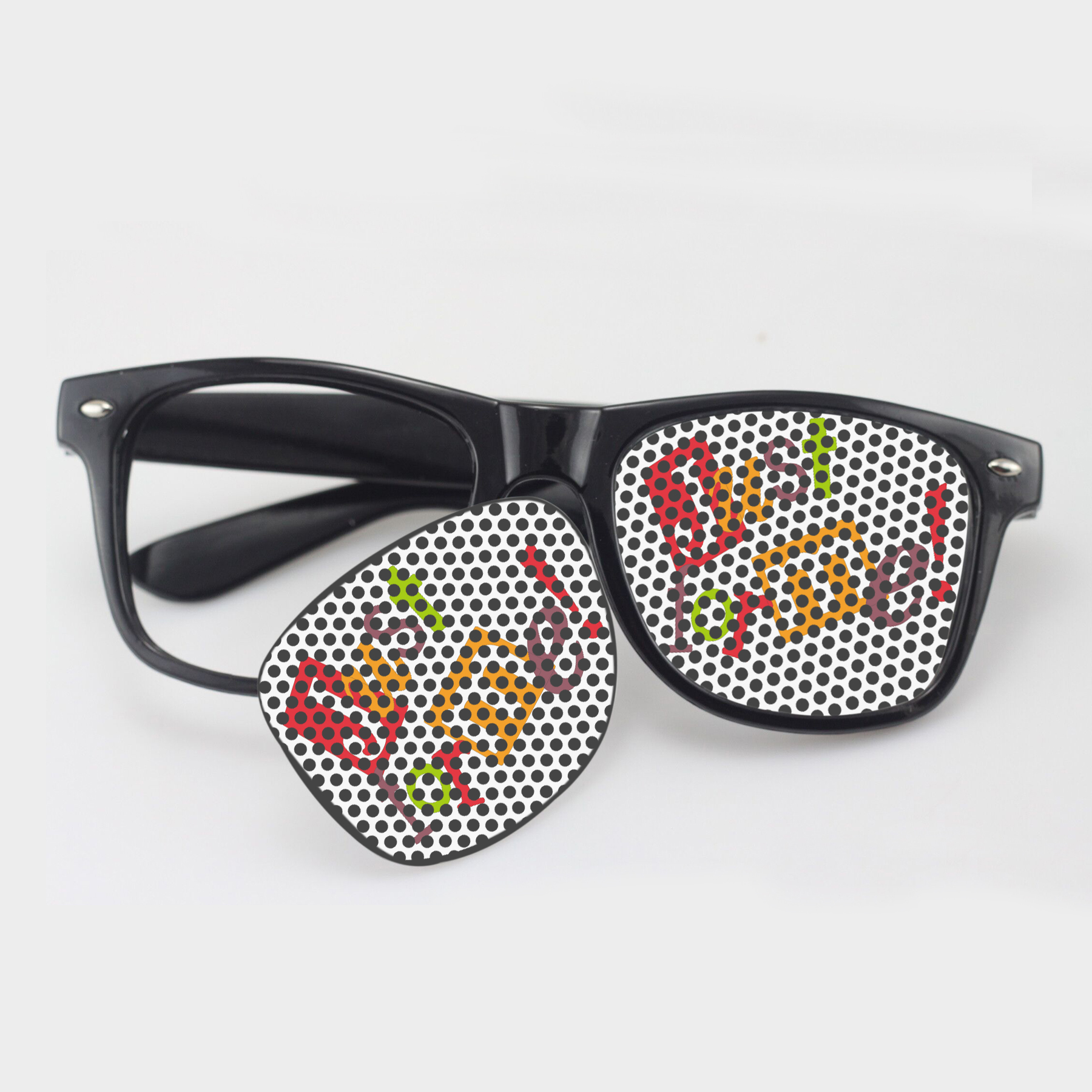 Free Shipping Full Color Solid Frame Cool Lens Promotional Sunglasses 13