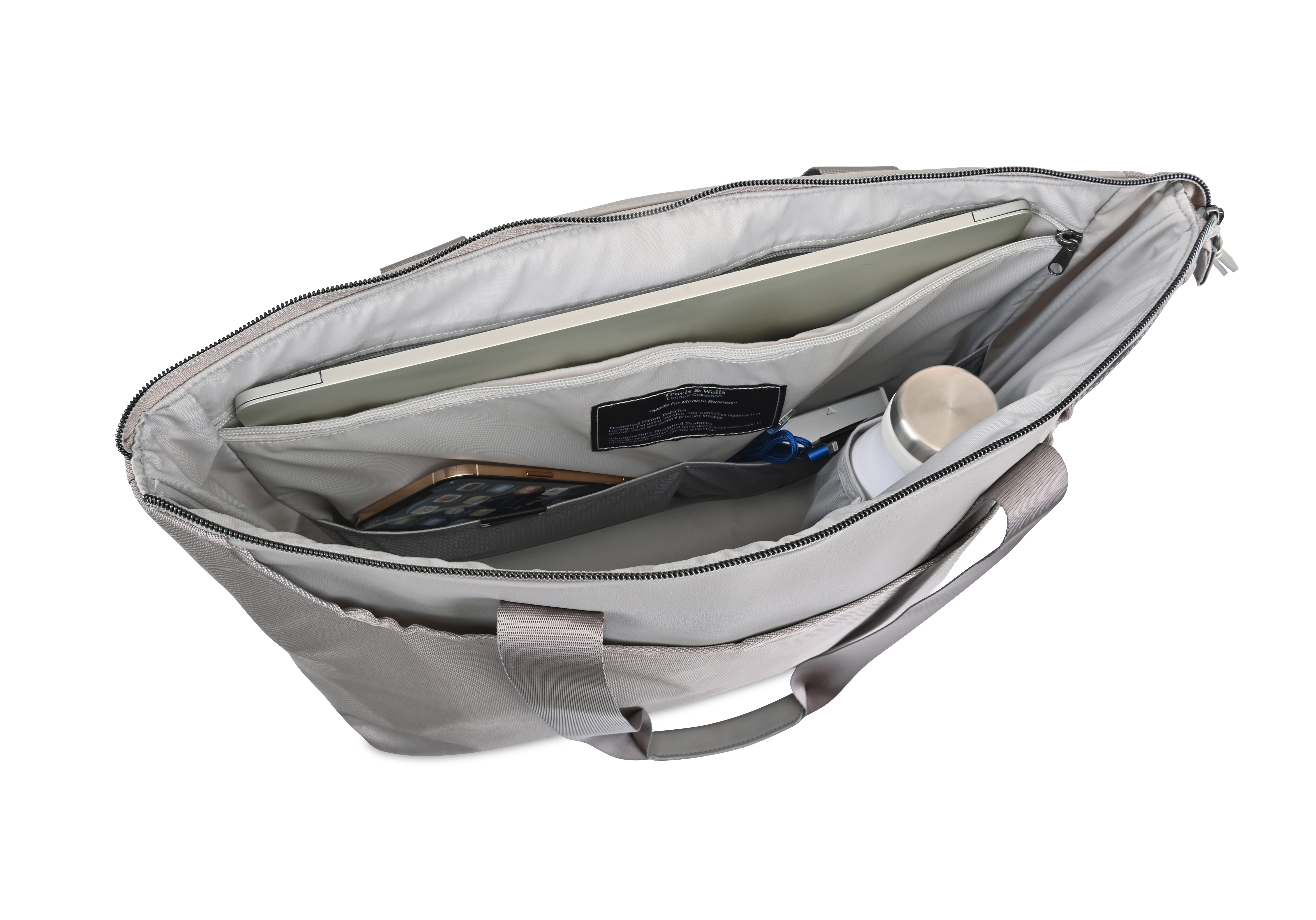 Travis & Wells® Lennox Recycled Nylon Laptop Tote 7