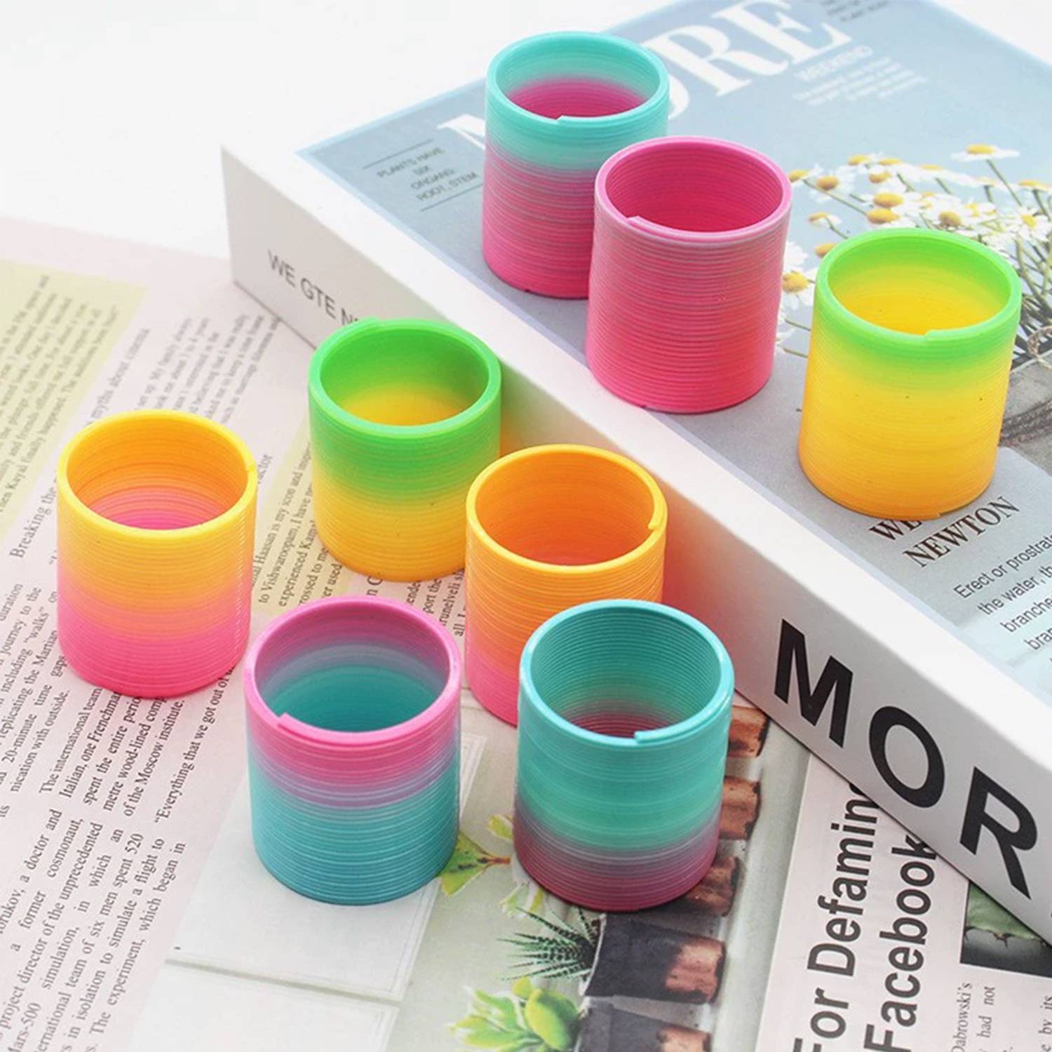 Kids Rainbow Plastic Coil Spring 2