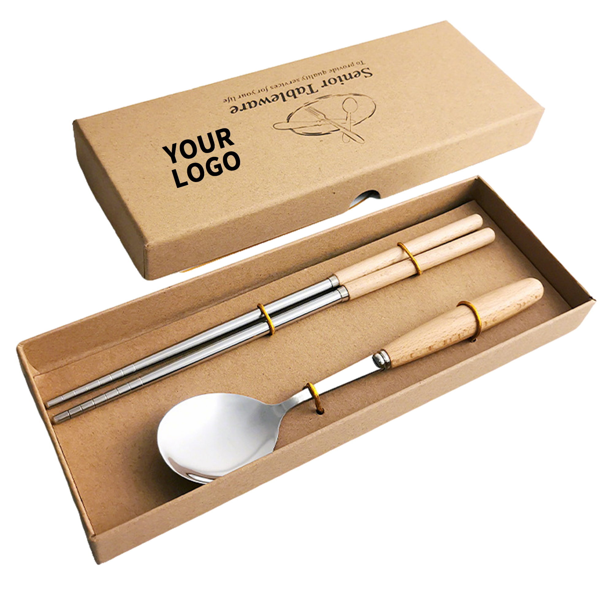 Stainless Steel Cutlery Set With Wooden Handle 9.45" 2