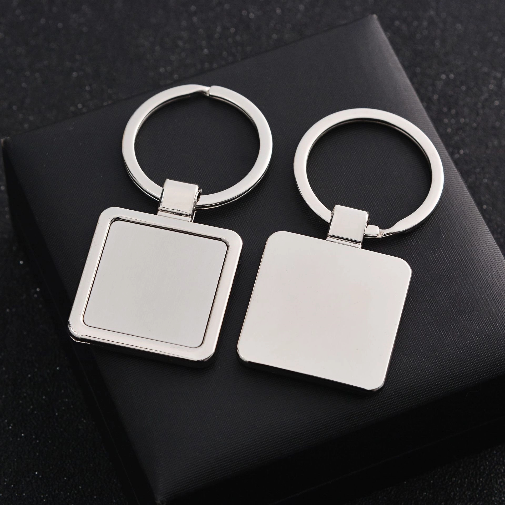 Square Metal Keychain 3