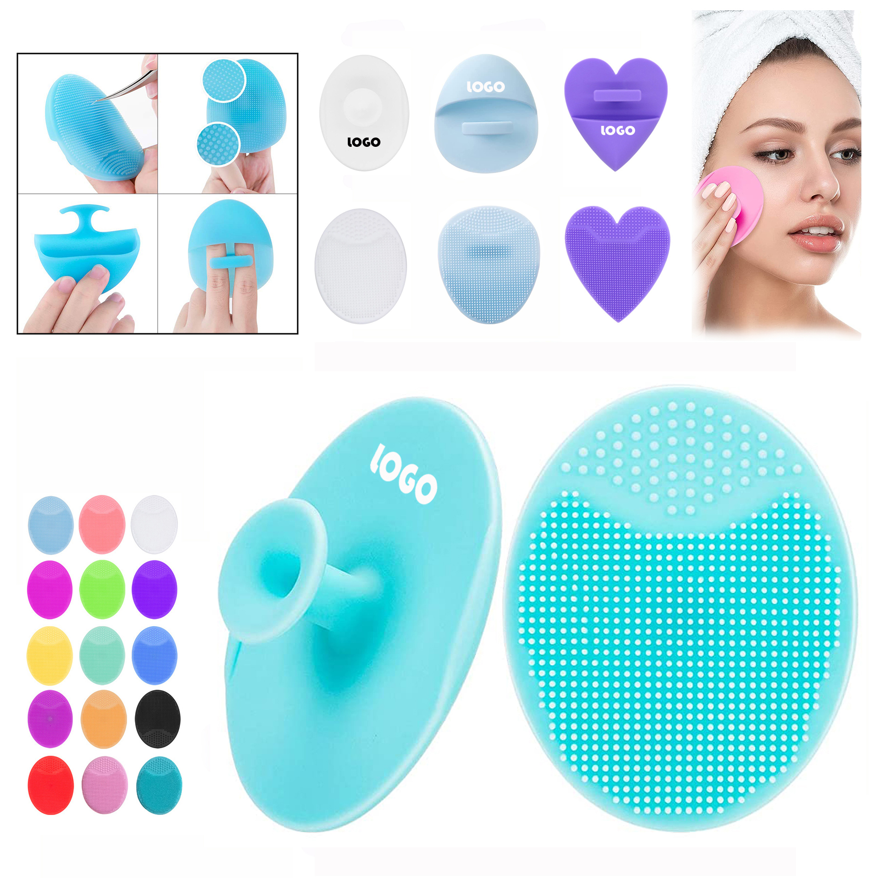 Silicone Face Cleansing Brush Scrubber 5