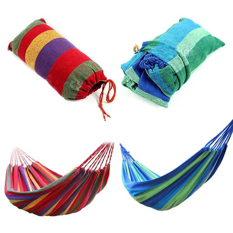 Outdoor Camping Canvas Single Hammock 5