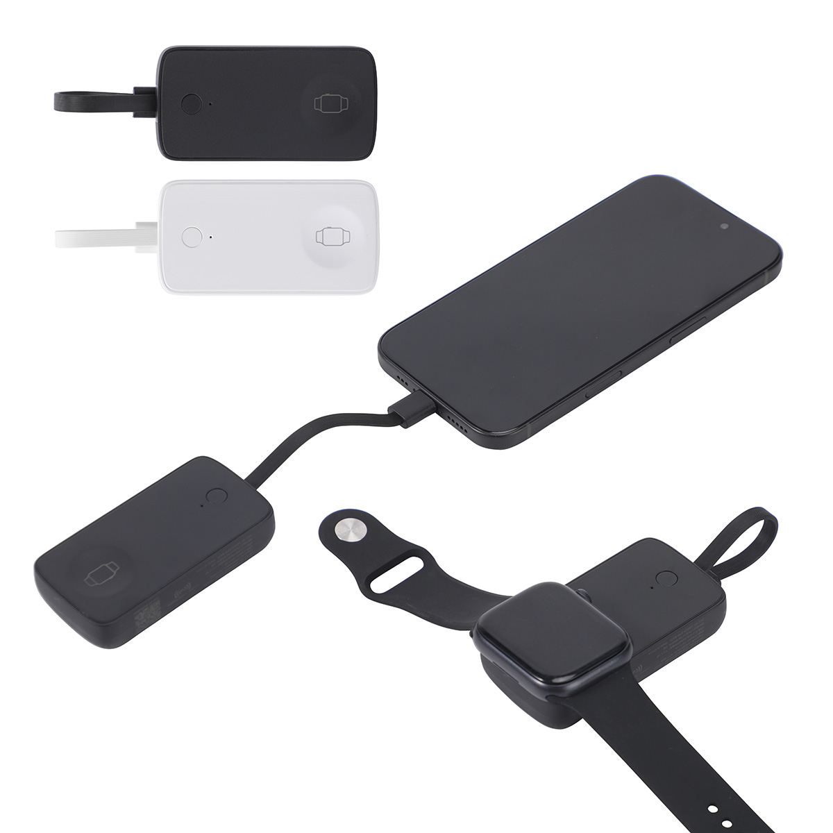 Baron 2000mAh Power Bank with Watch Charger & Built-In Cable 21