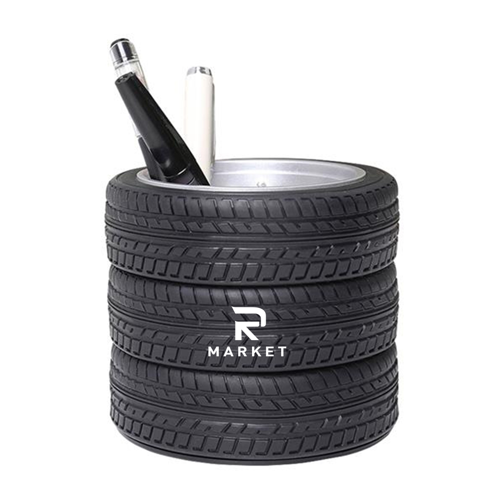 Tire Shaped Planter Pen Holder 2