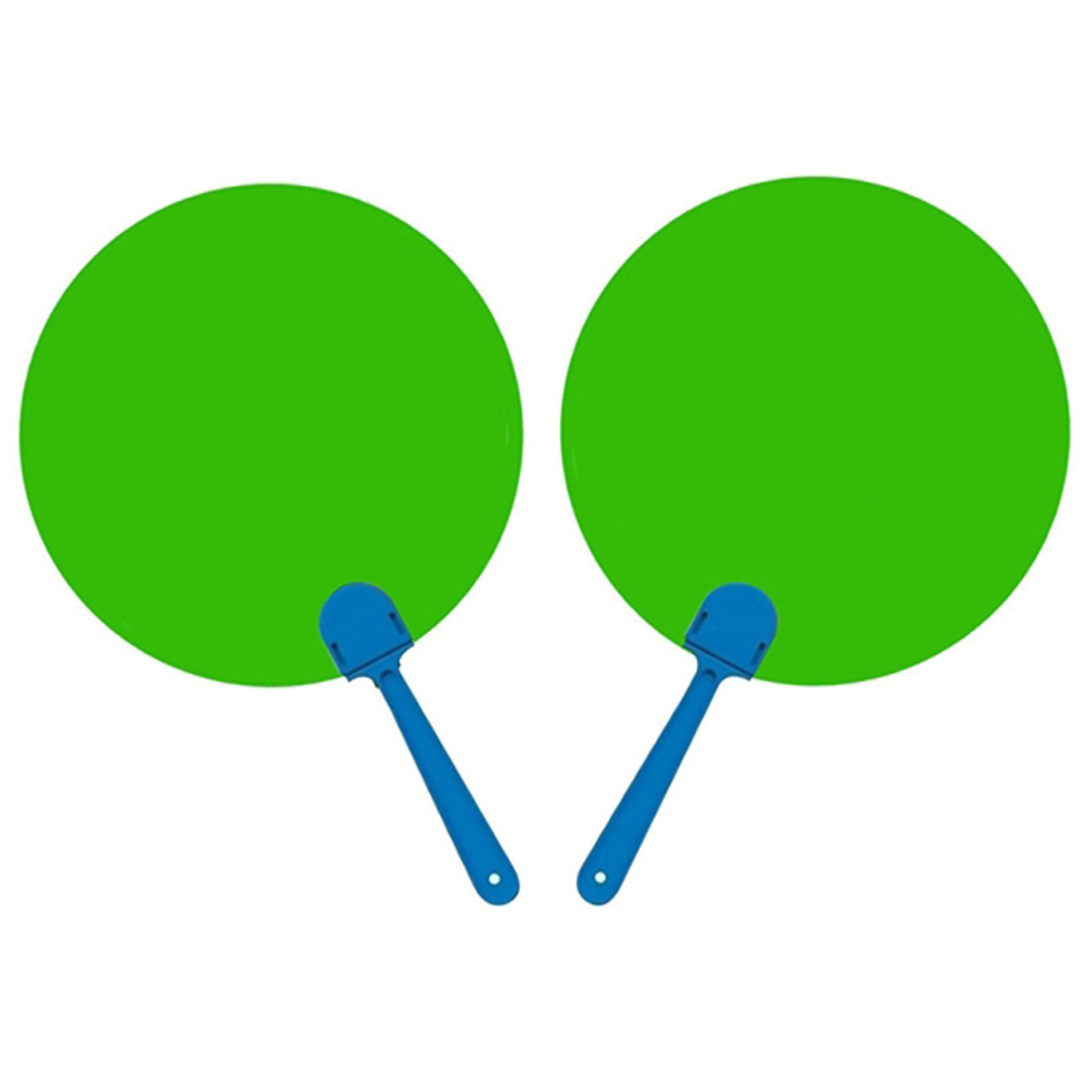 White Plastic Hand Fan 2