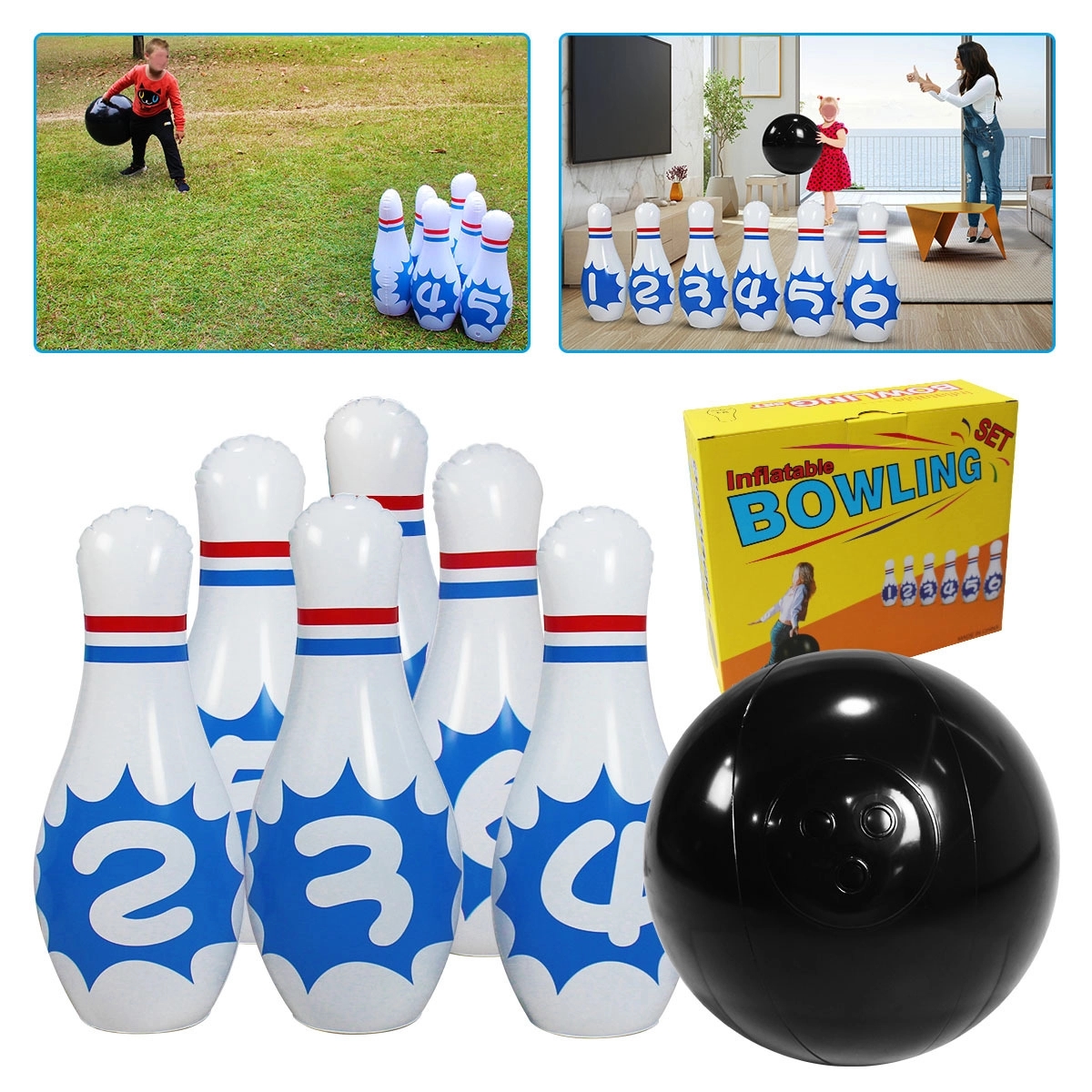 Kids Bowling Set Indoor Games Or Outdoor Games 1