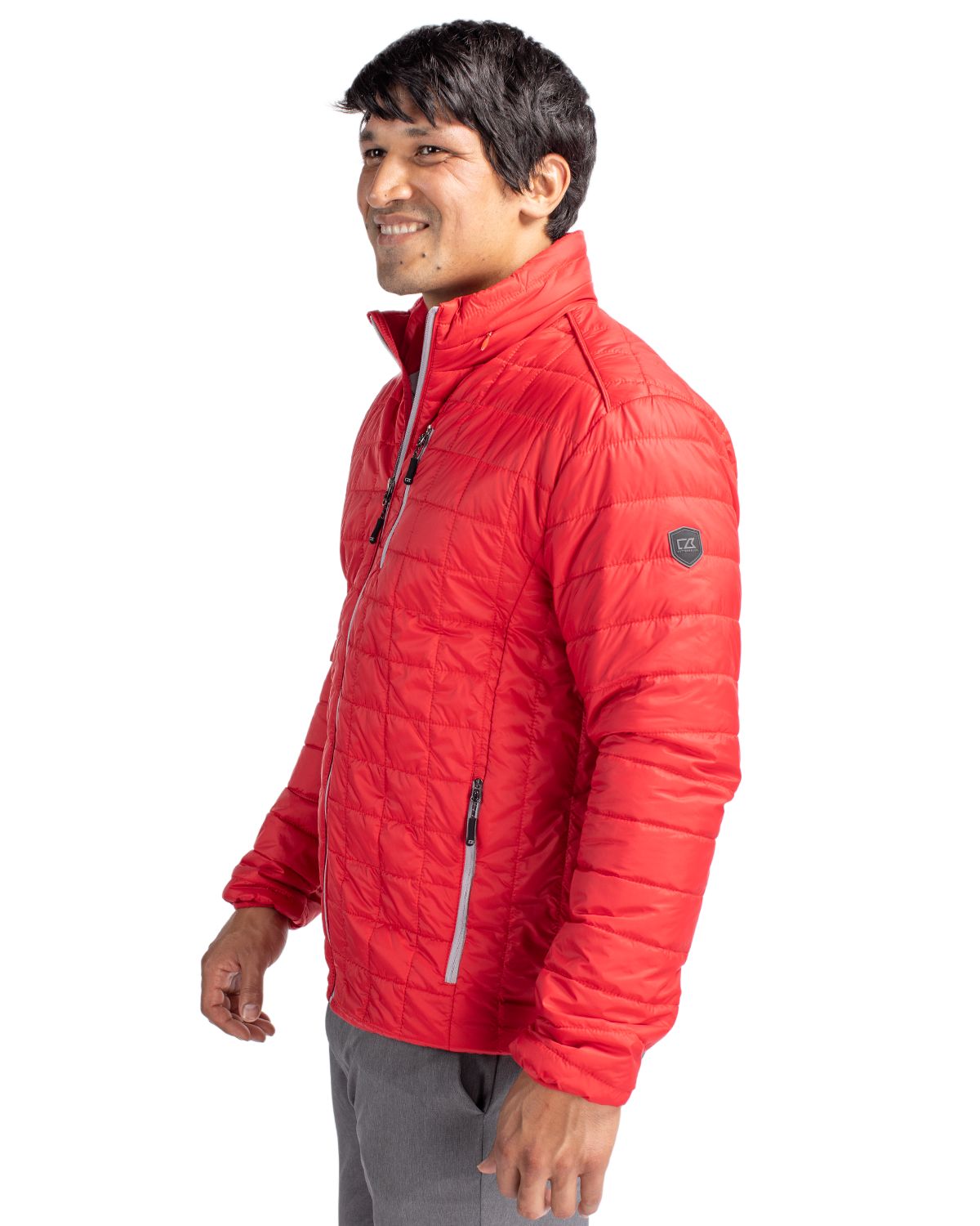 Cutter & Buck Rainier Recycled Insulated Puffer Mens Full Zip Jacket 41