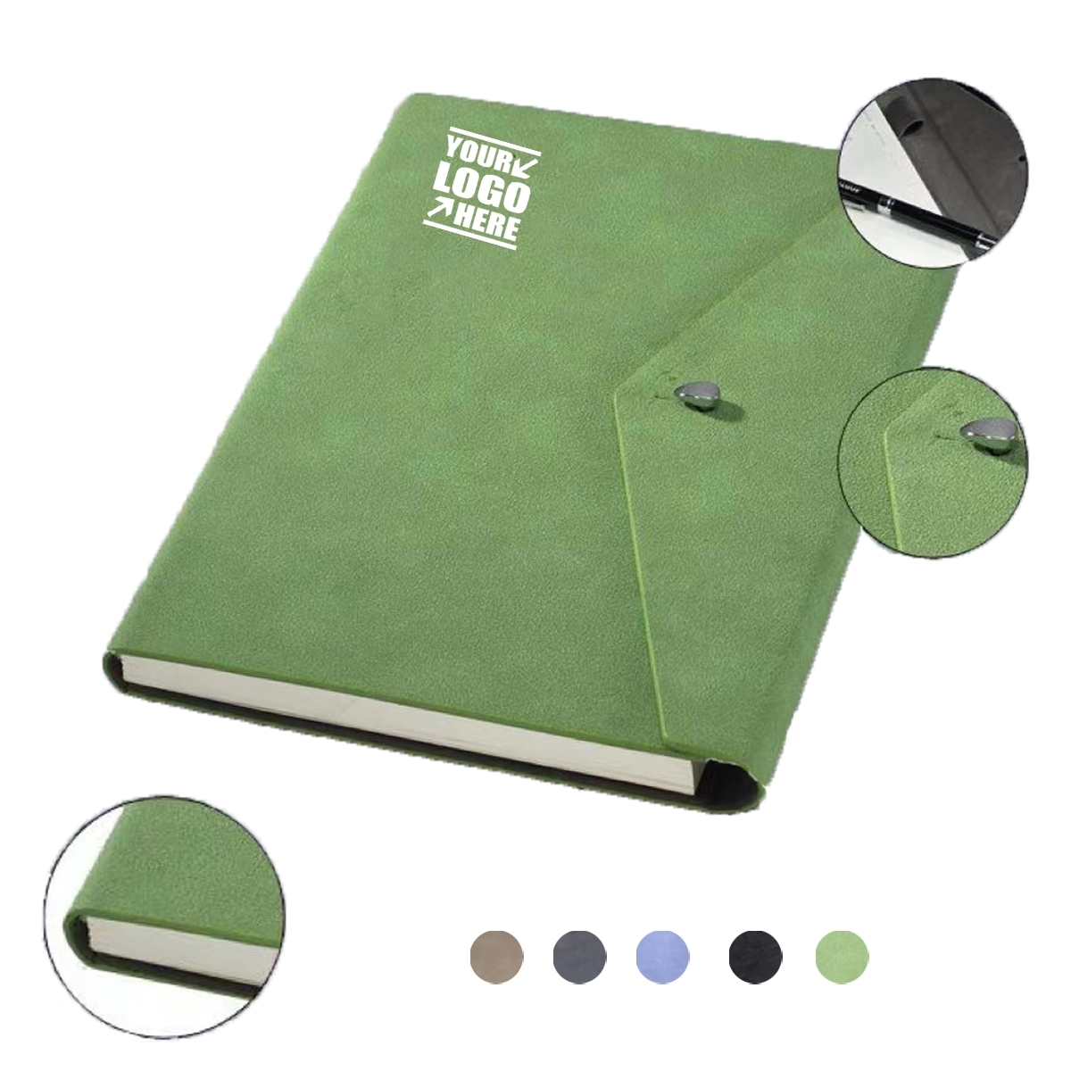 Pu Leather Foldover Notebook 1