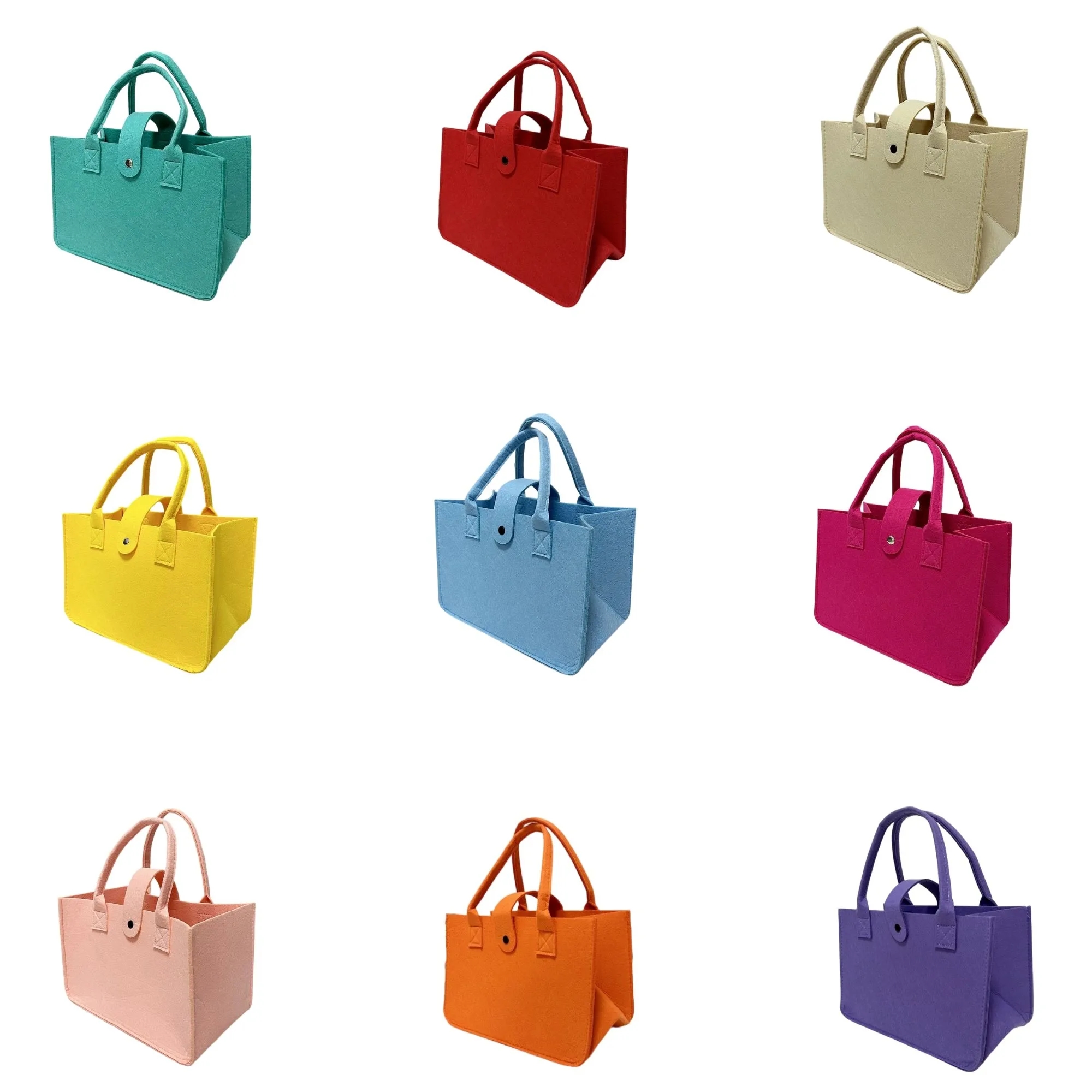 Large Capacity Felt Tote Bag, custom tote bag with logo imprint 4