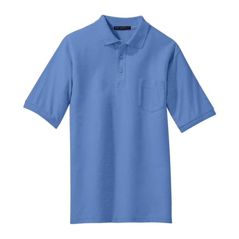 Port Authority Silk Touch Polo With Pocket. 49