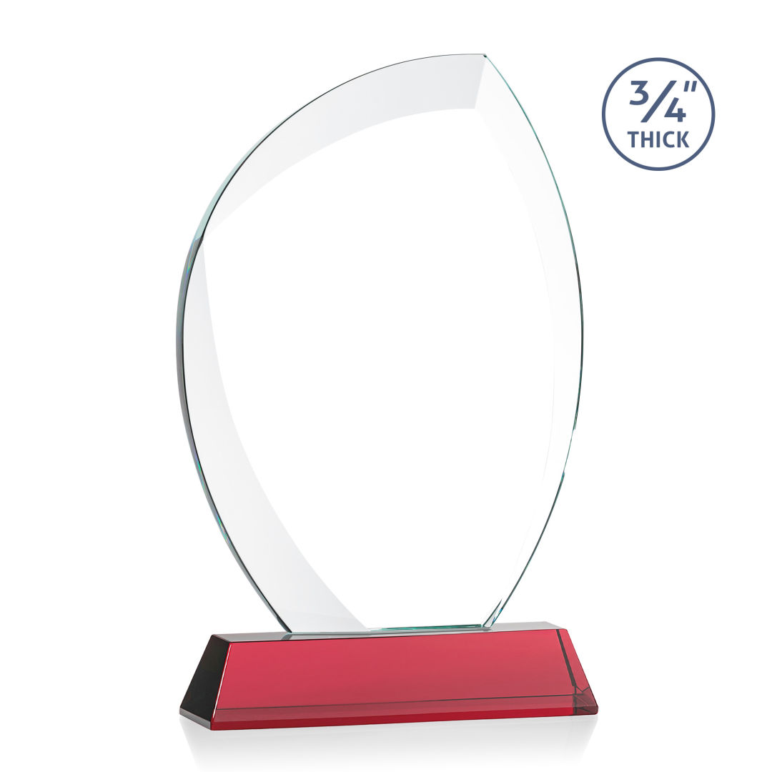 Wichita VividPrint™ Award on Newhaven Base - Red 1
