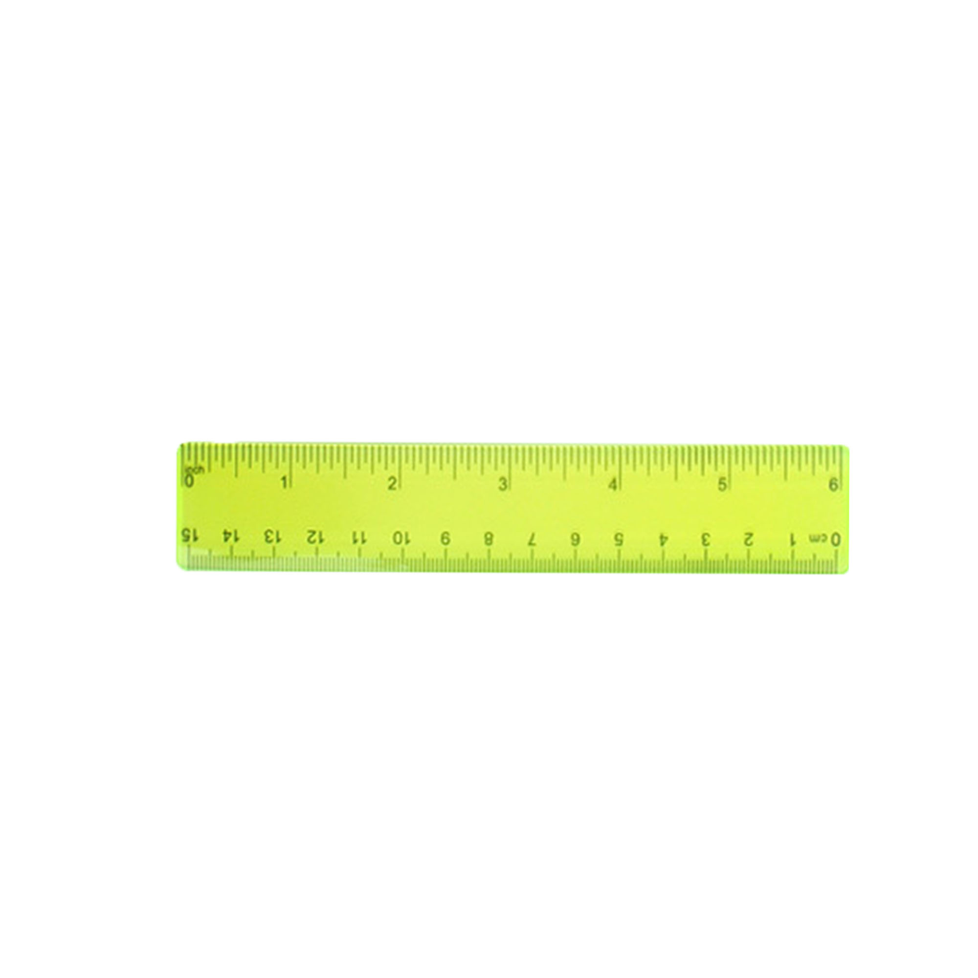 15cm Colored Plastic Rule 2