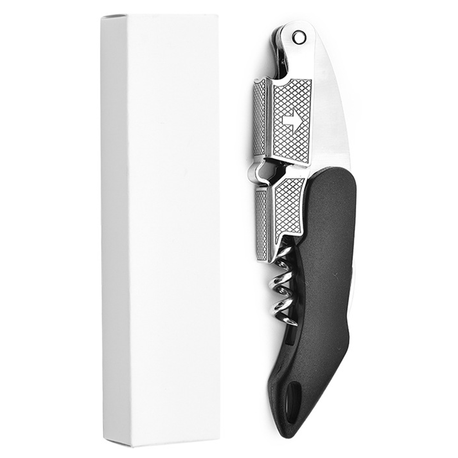 Compact Wine and Beer Opener with Serrated Knife 5