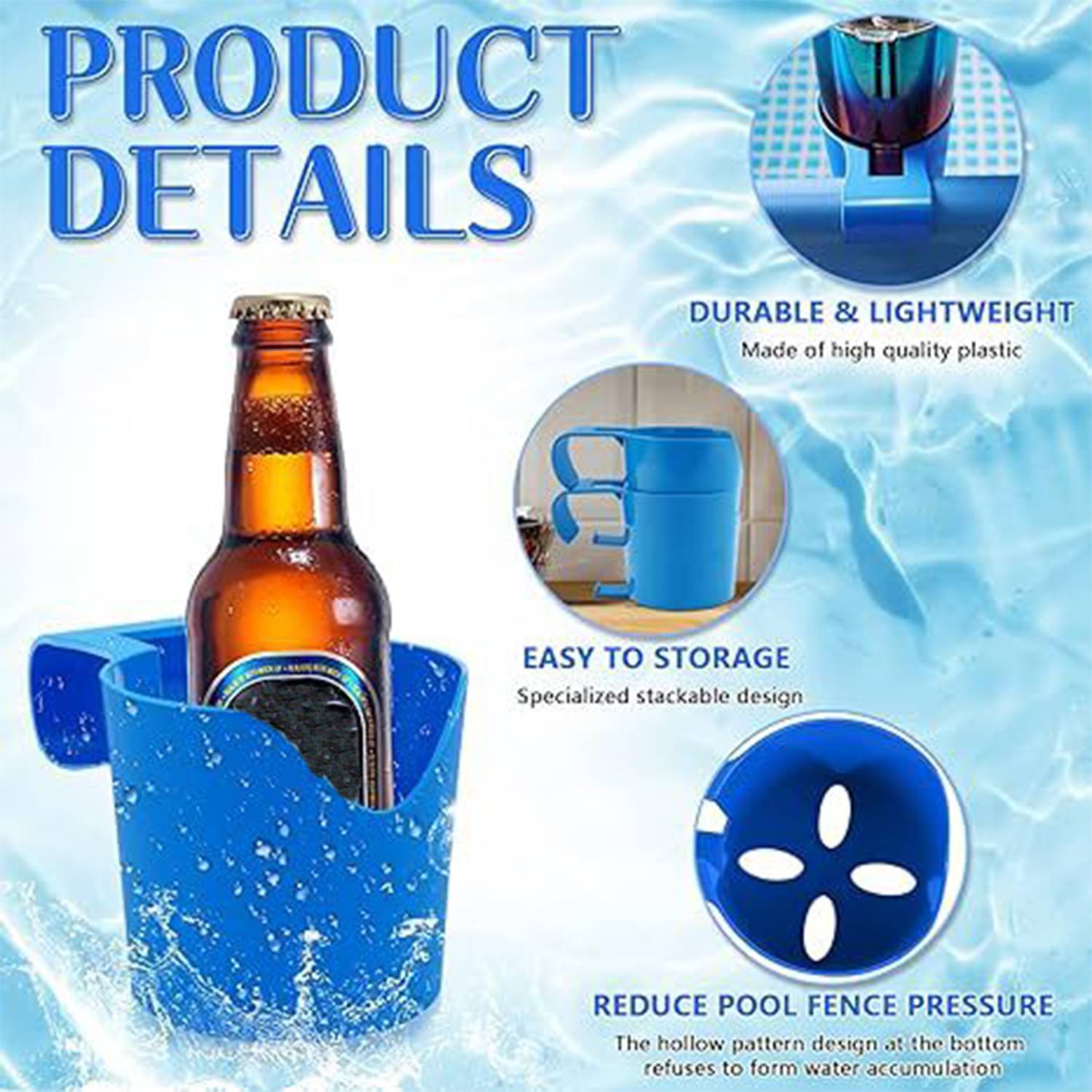 Avoid Knocking Over The Pool Drink Cup Holder 2