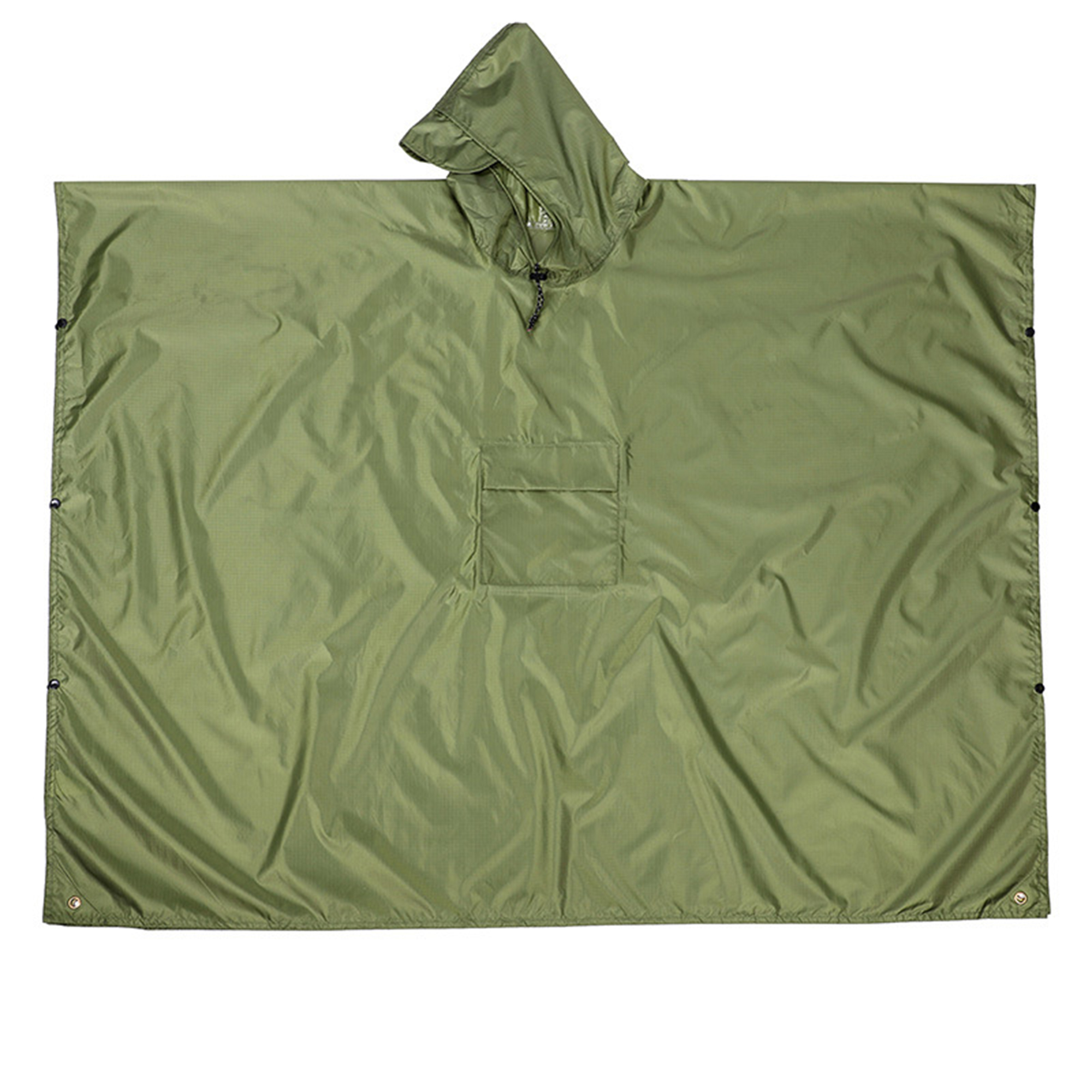 Three In One Polyester Poncho With Pack Cover And Ground Sheet 82.7" x 55.1" 3