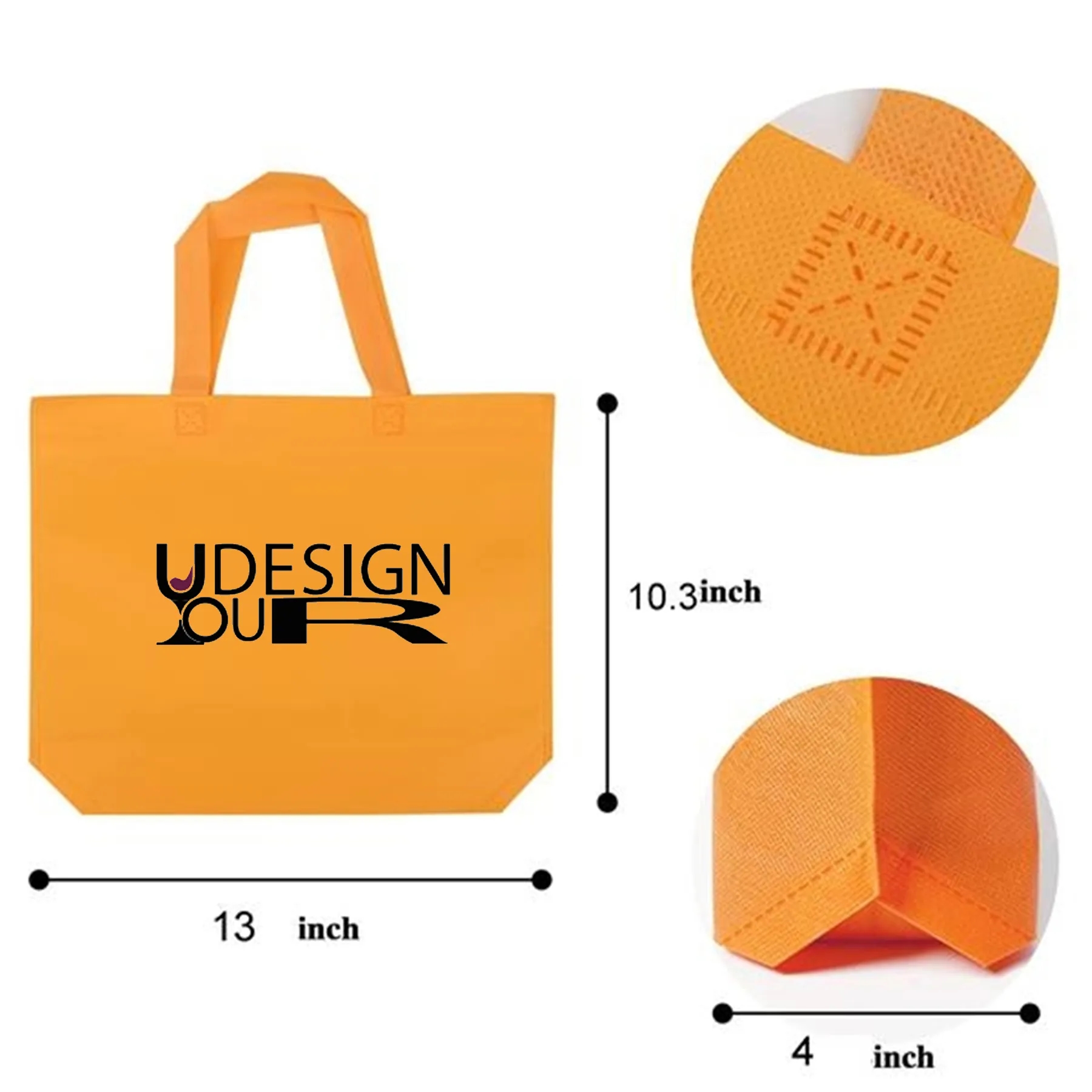 13" Non-Woven Grocery Tote Bag MOQ100 6