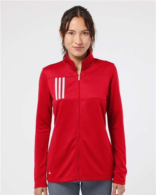 Women's 3-Stripes Double Knit Full-Zip Jacket - A483 9