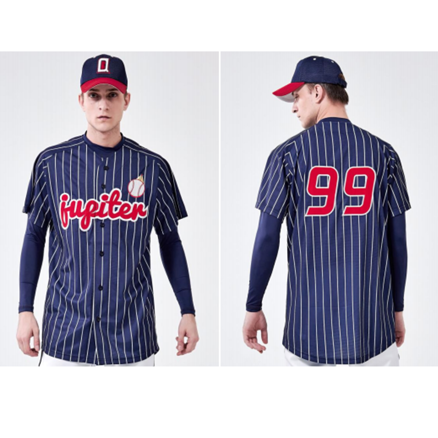 Premium Sublimation Full-Button Baseball Jersey - Men,