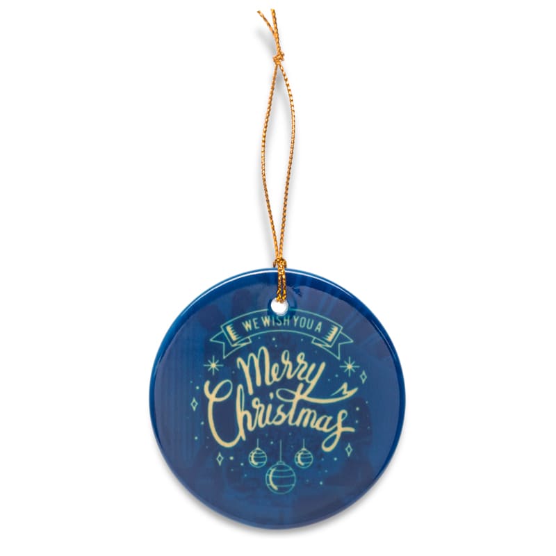 Full Color Ceramic Christmas Ornament 28