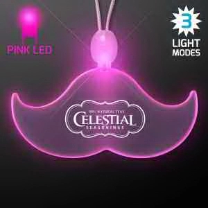 Acrylic Mustache Shape Necklace with LED 13
