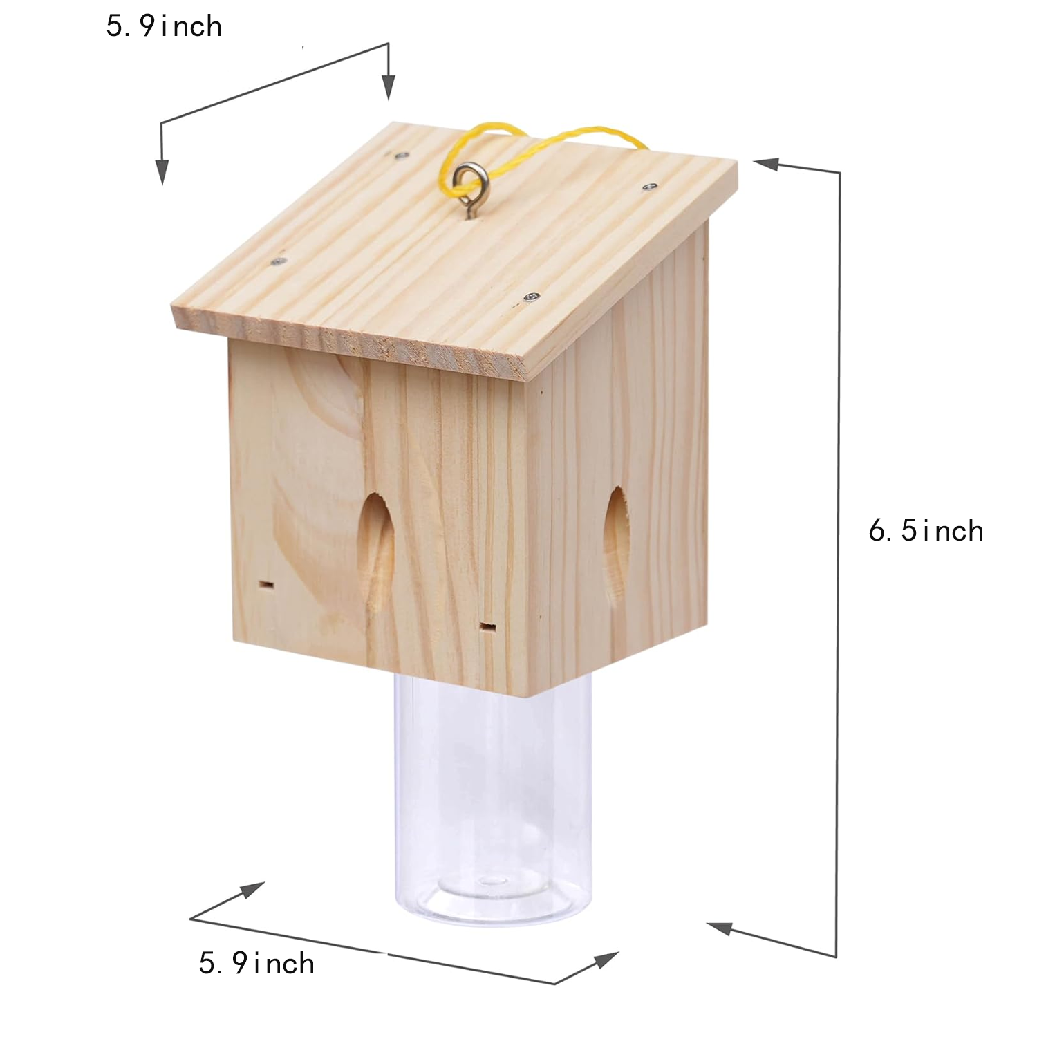 Durable And usful Carpenter Wood Bee Trap Cabin Outside 2