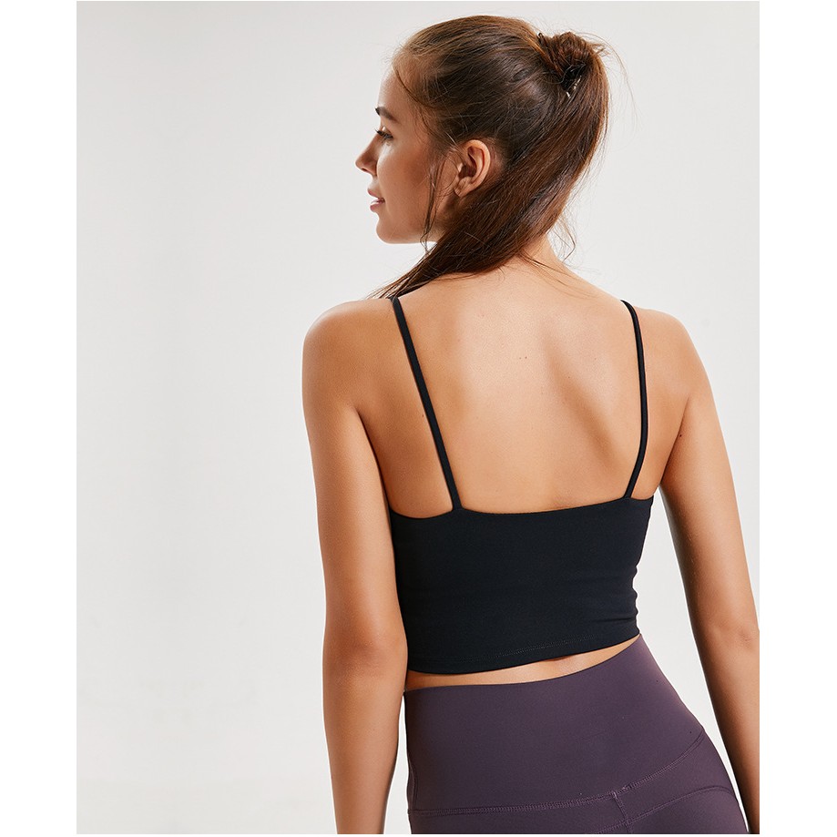 Women Padded Sports Bra Fitness Workout Running Shirts Yoga 4