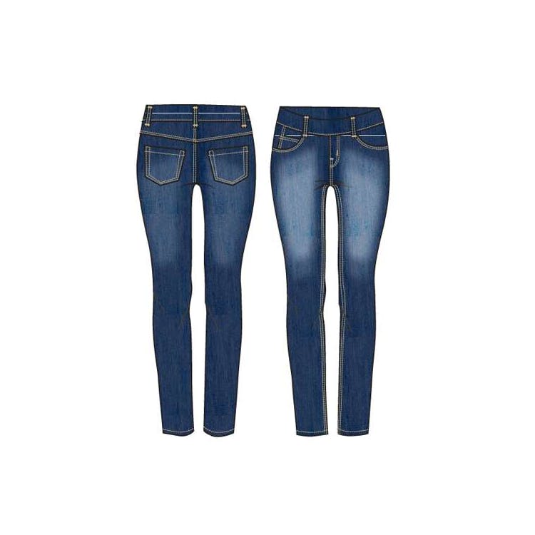 Girls Stretch Denim Jeggings - Size 4-6X 3