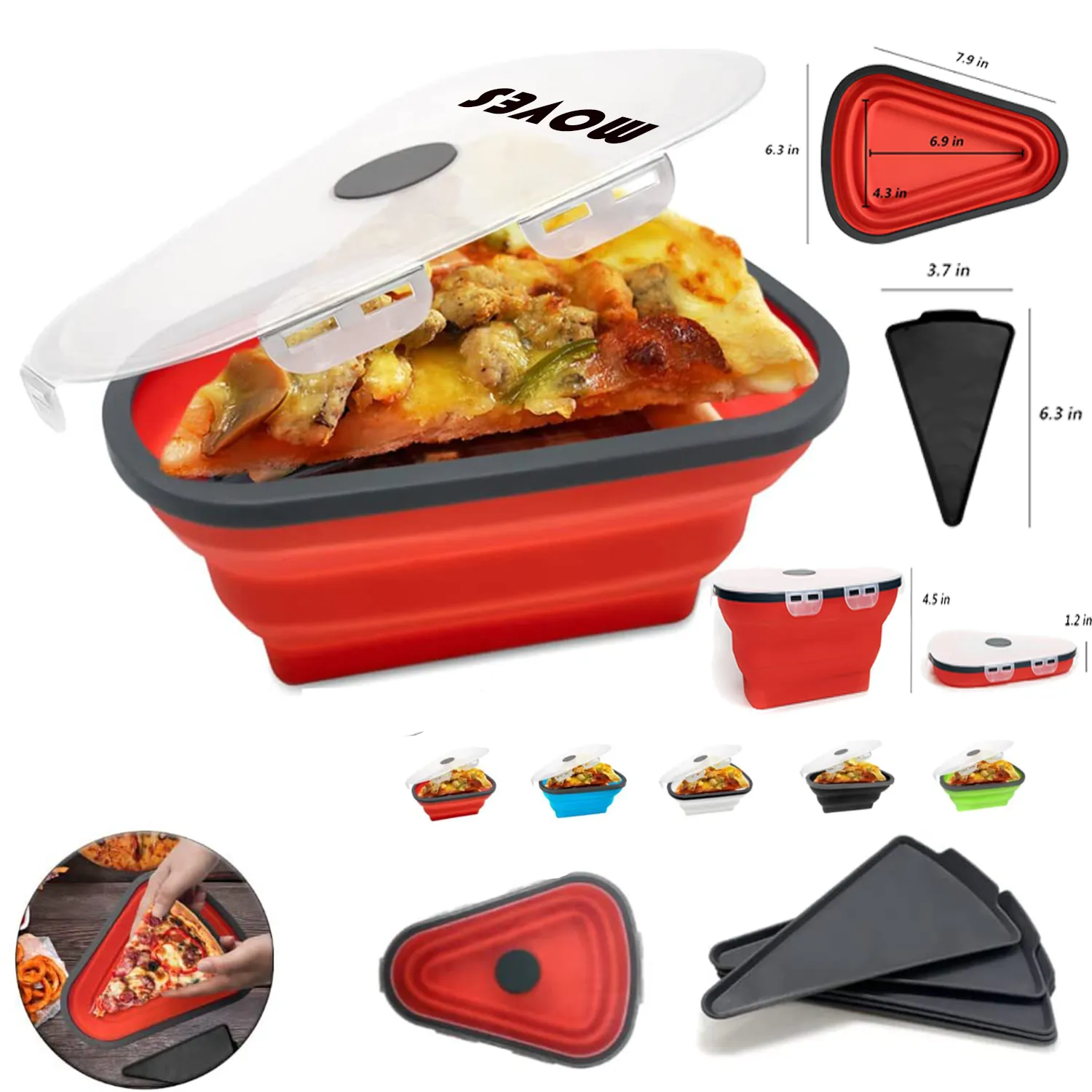 Silicone Folding Pizza Box 3