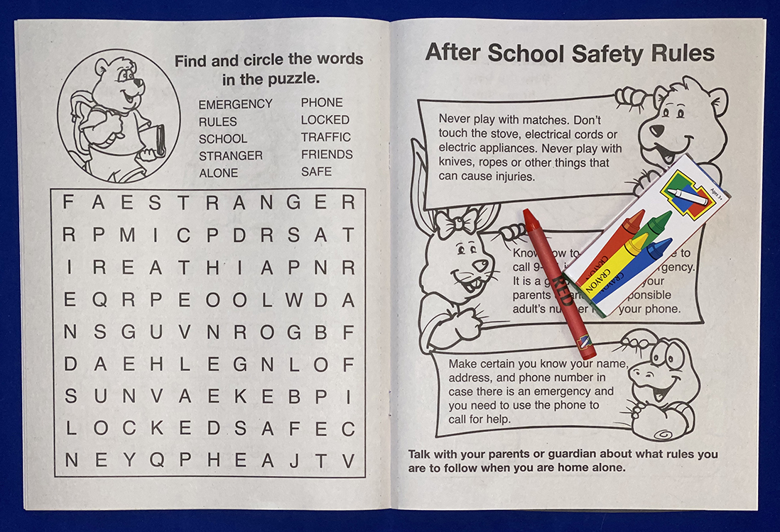 COLORING SET - After School Safety Coloring Book Fun Pack 3