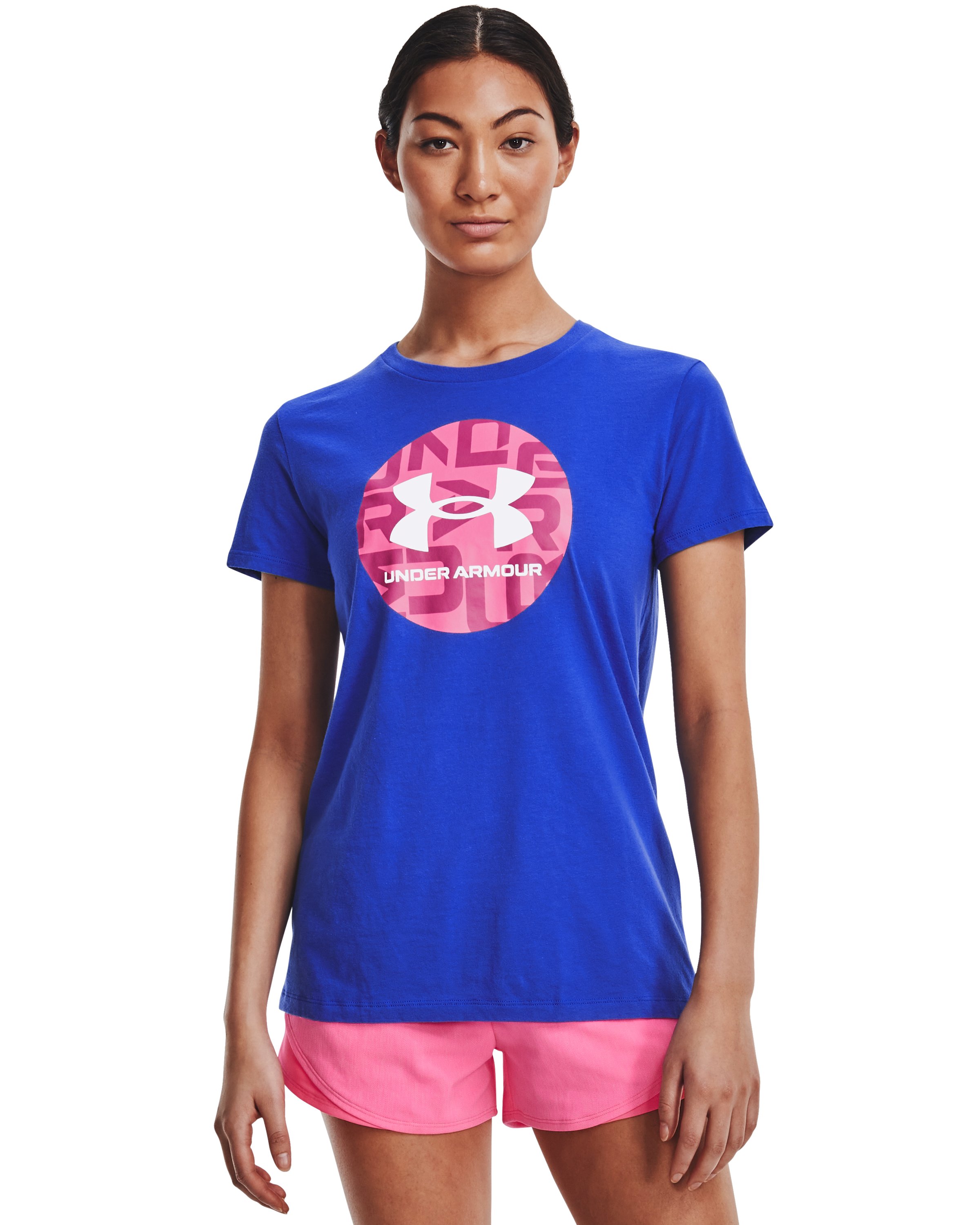 Women's UA Circle Wordmark Short Sleeve 3