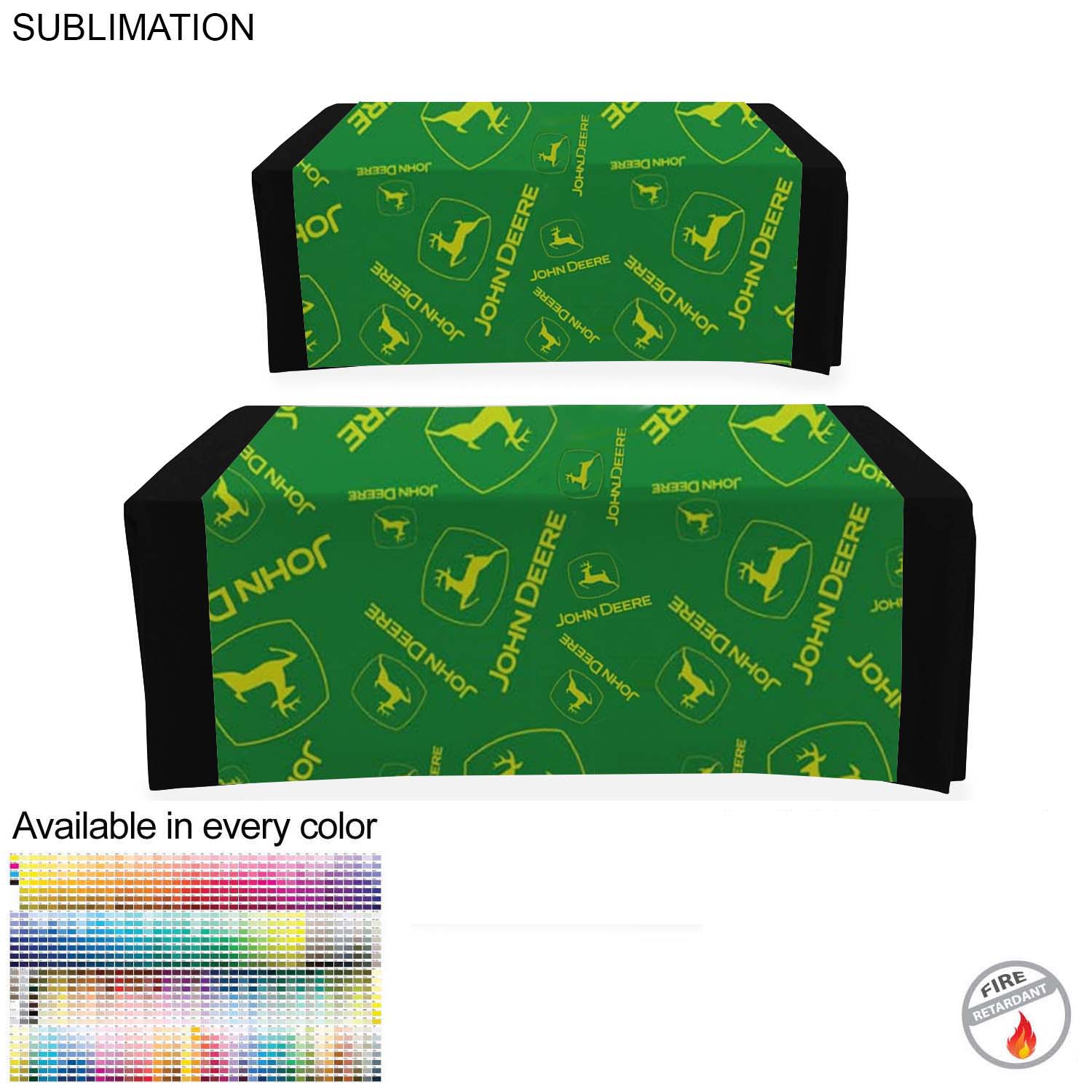 Sublimated Table Runner, 60x90, Covers Front, Top and Back 2