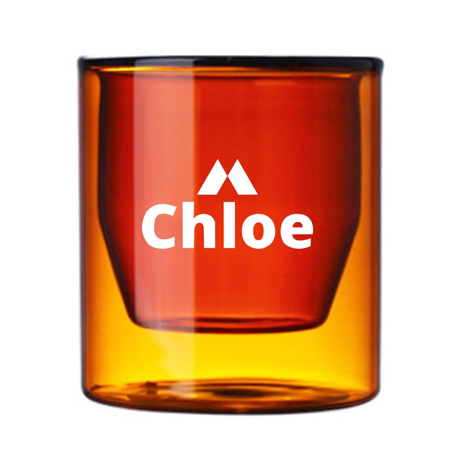 8oz Double Wall Glass Cup 1