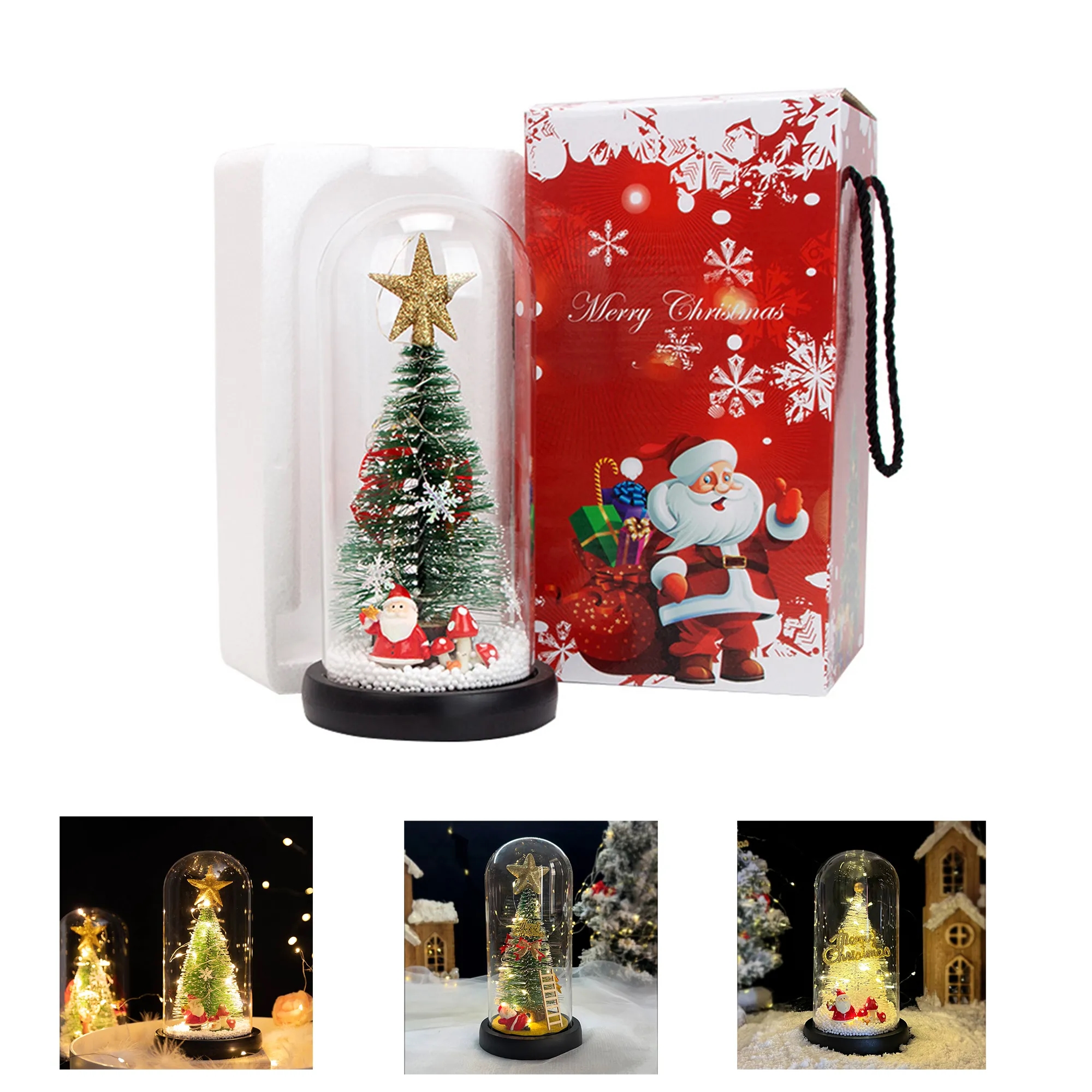 Mini Christmas Trees Gifts with LED Decoration 1