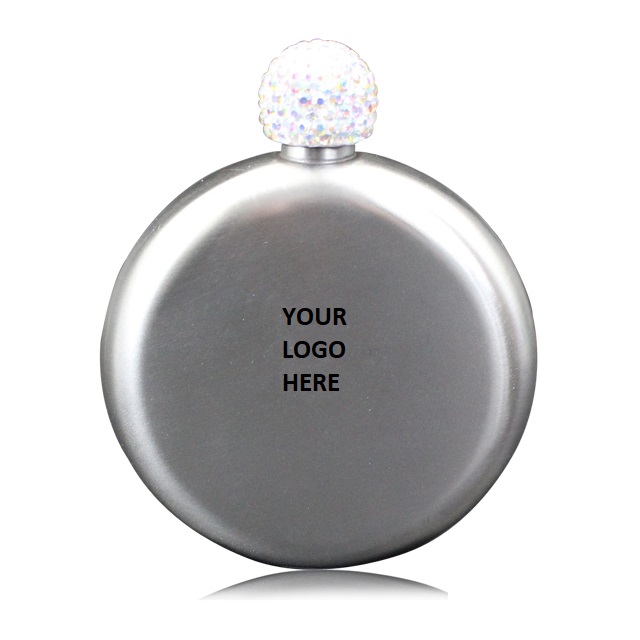 Diamond Design Cover Hip Flask 5oz 2