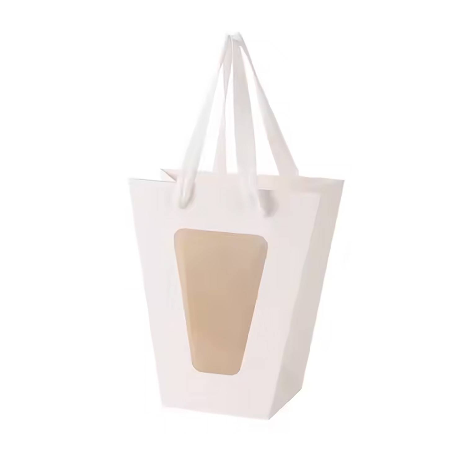 Trapezoid Paper Bag W/ Window 2