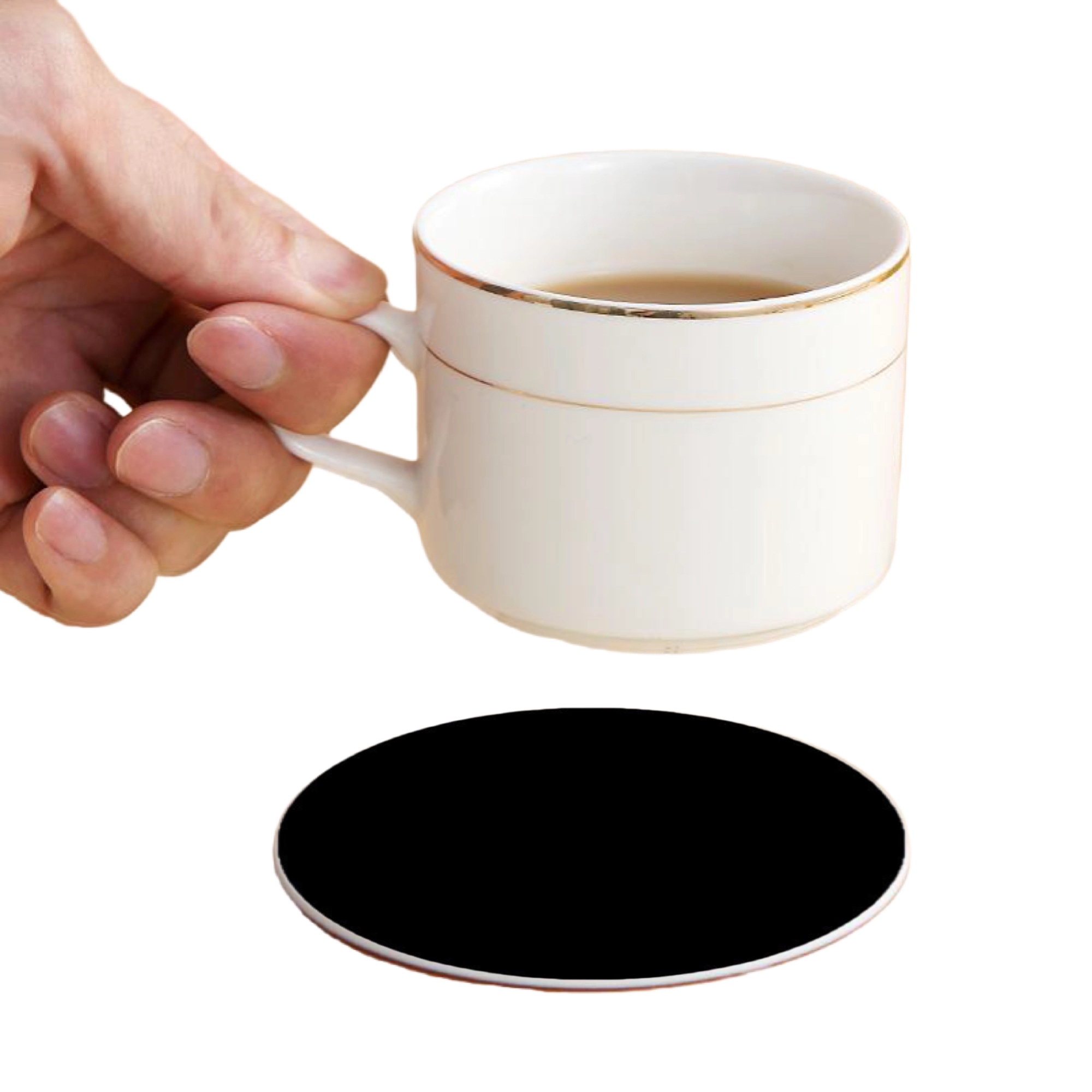 MOQ 50 Full Color PVC Round Coasters 8