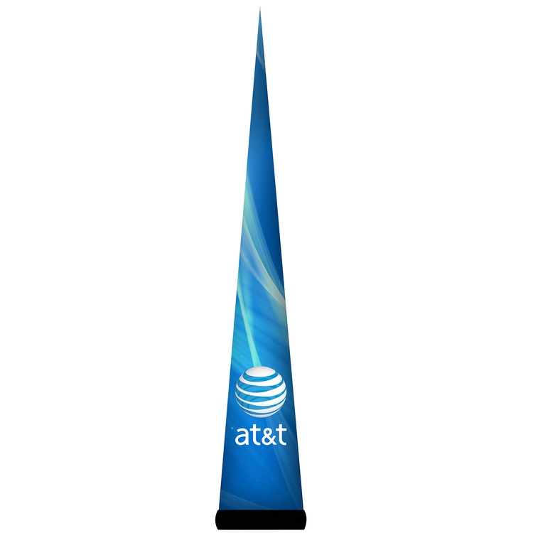 AirePin™ LED Inflatable Column, Cones_Blue At_T - 10'H 1
