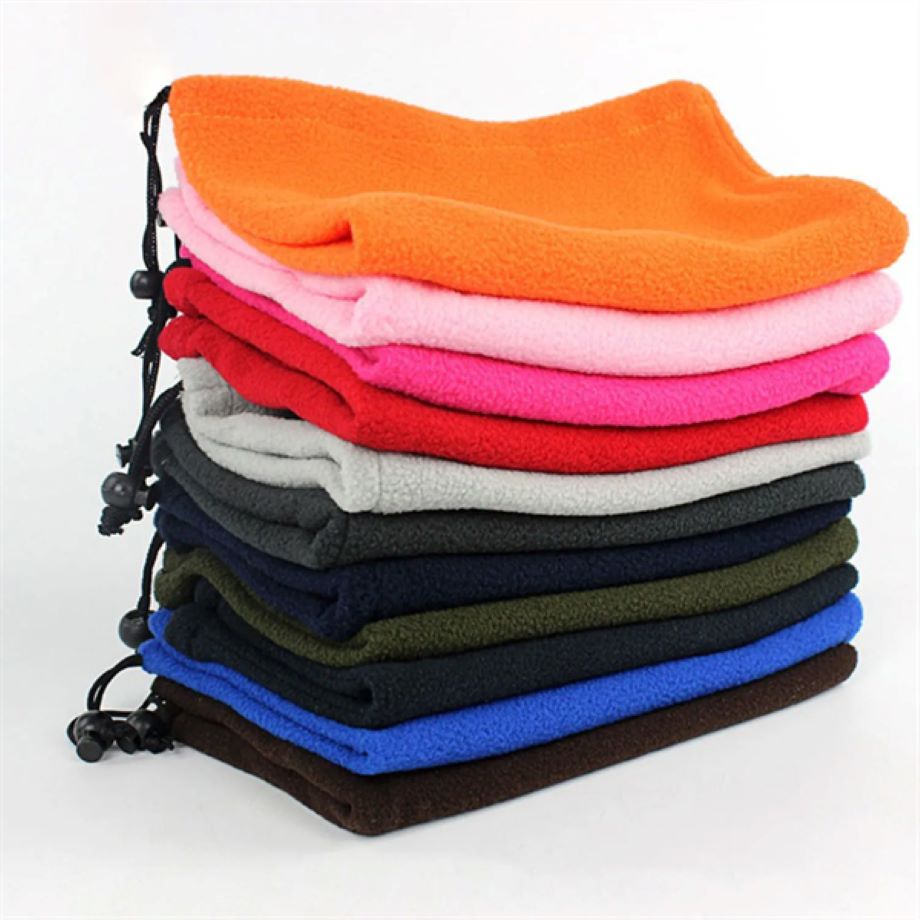 Multifunctional Fleece Winter Neck Gaiter with Drawstring 3