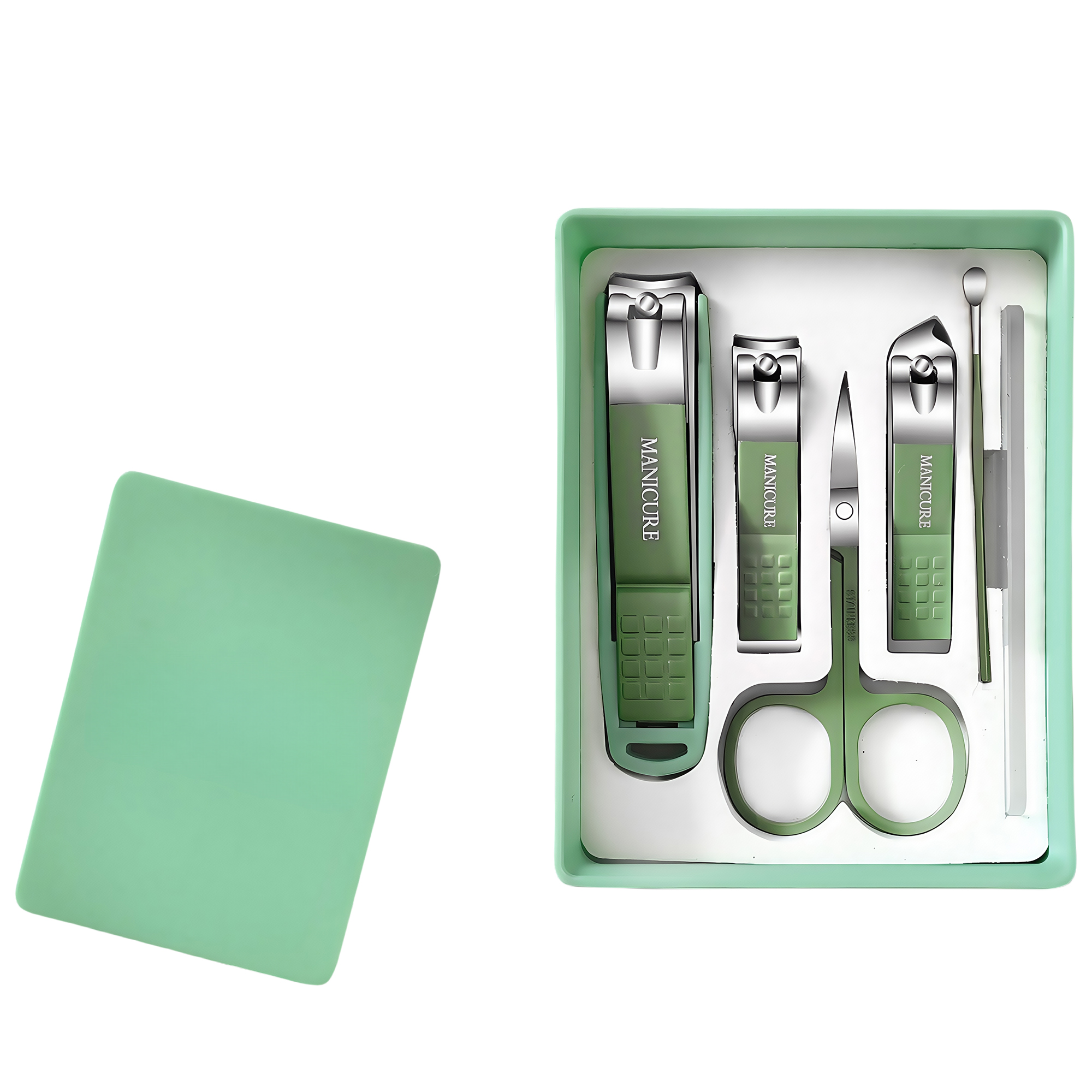 6-Piece Nail Clipper Set with Splash-Proof Design 4